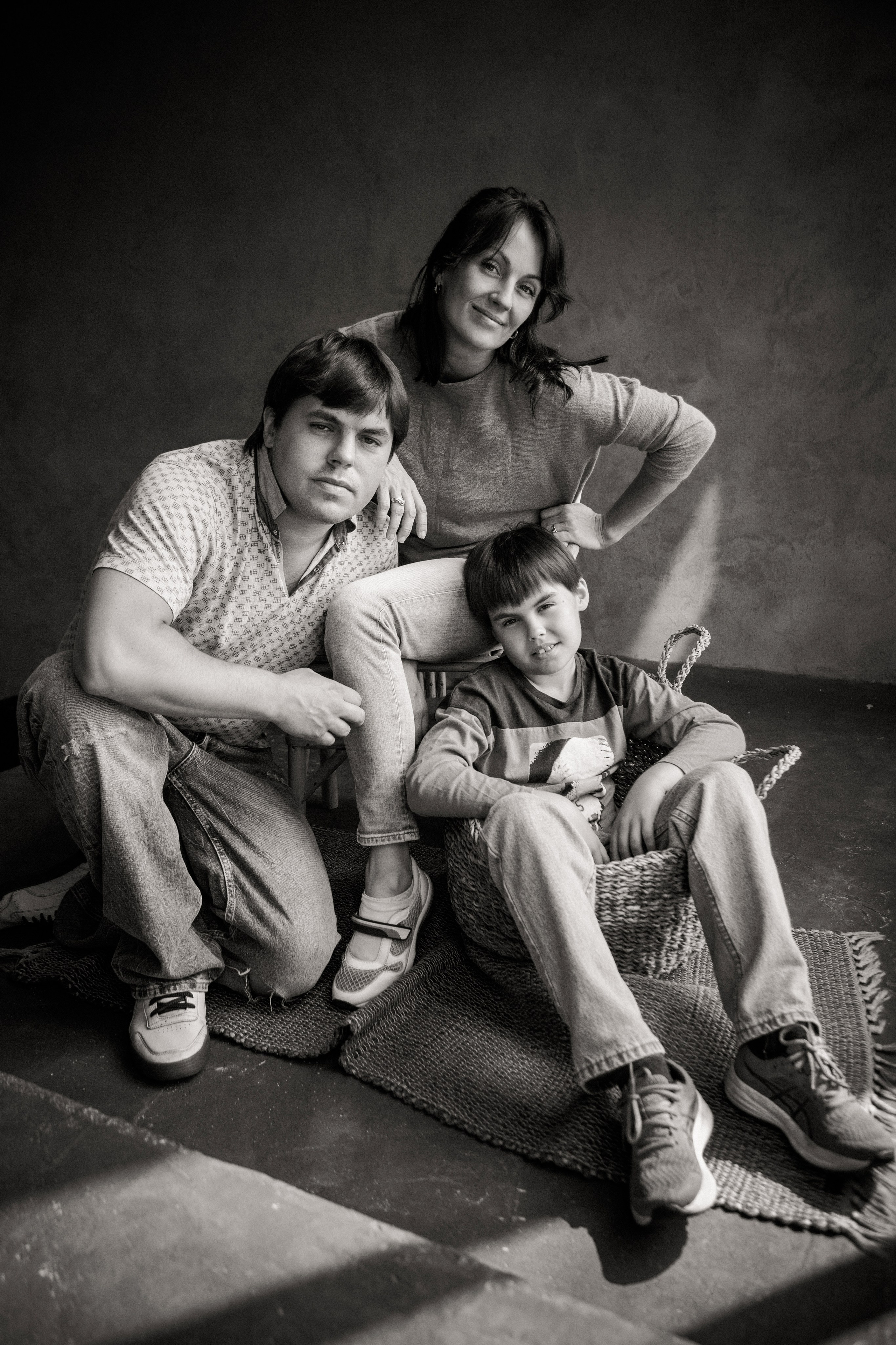 Семейная студийная фотосессия. Свадебный и семейный фотограф в Москве и Подмосковье Лариса Козлова