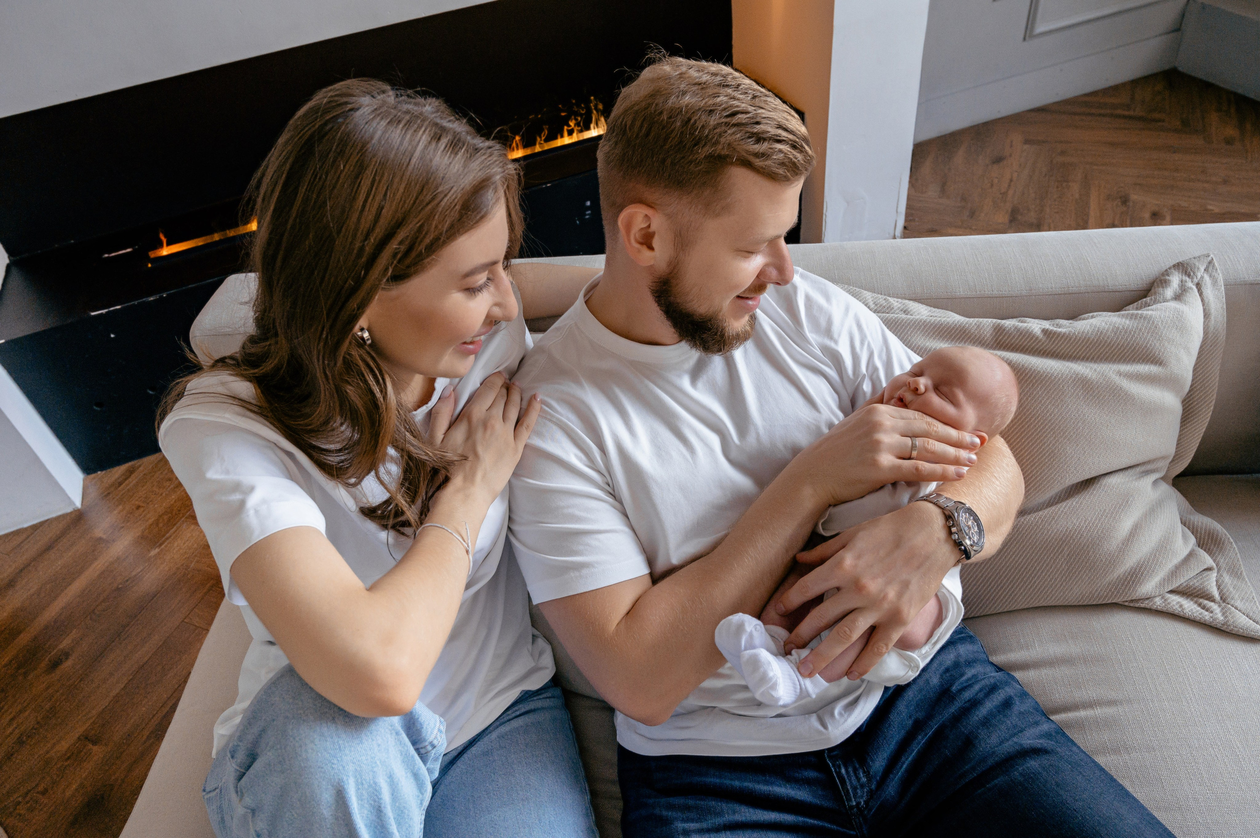 Ньюборн в студии. Фотограф новорожденных малышей в Санкт-Петербурге
