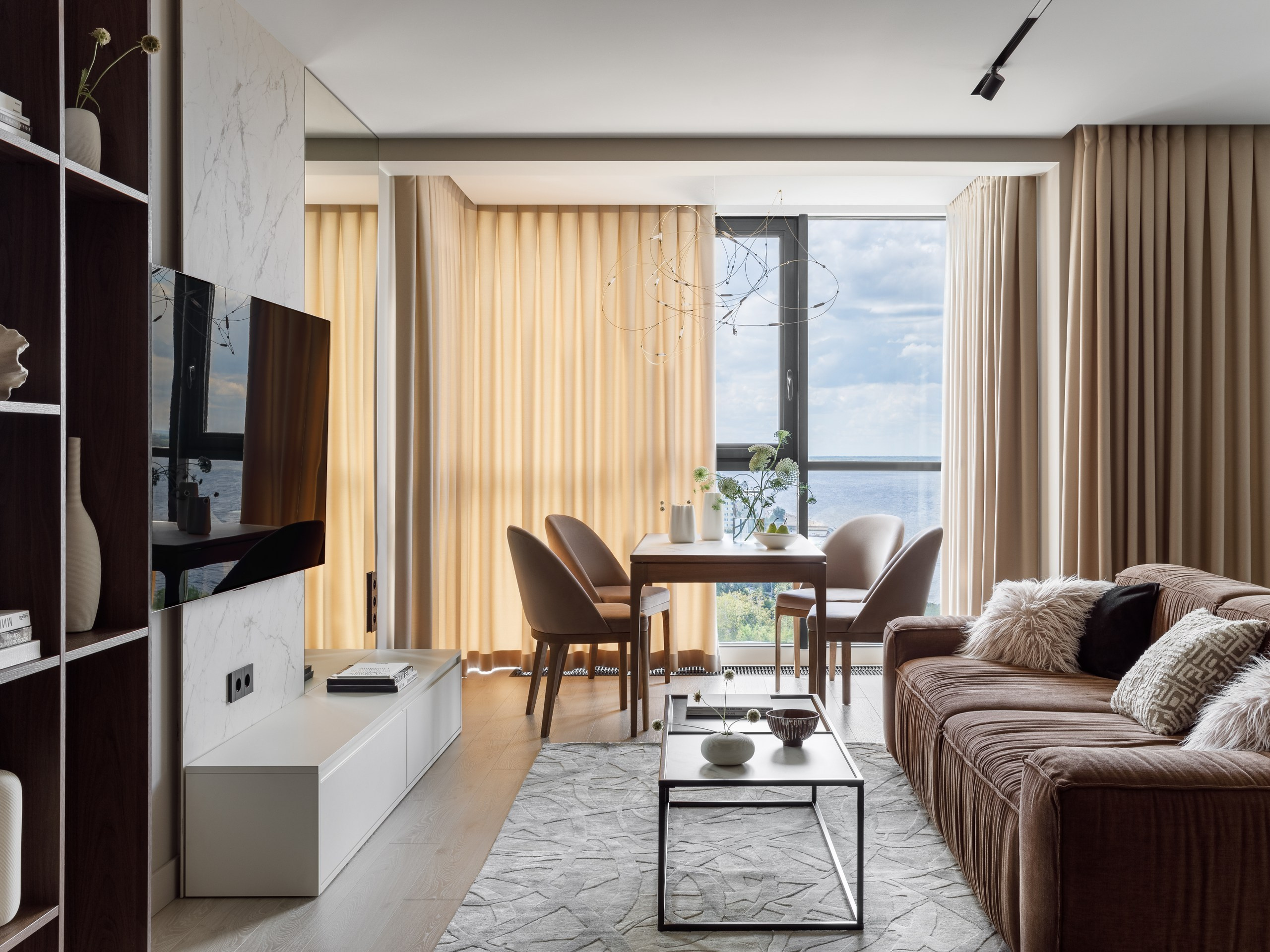 АРТ МЕТР: КВАРТИРА С ВИДОМ НА ВОЛГУ. Интерьерный фотограф Дима Птицын и стилист Дарья Копылова