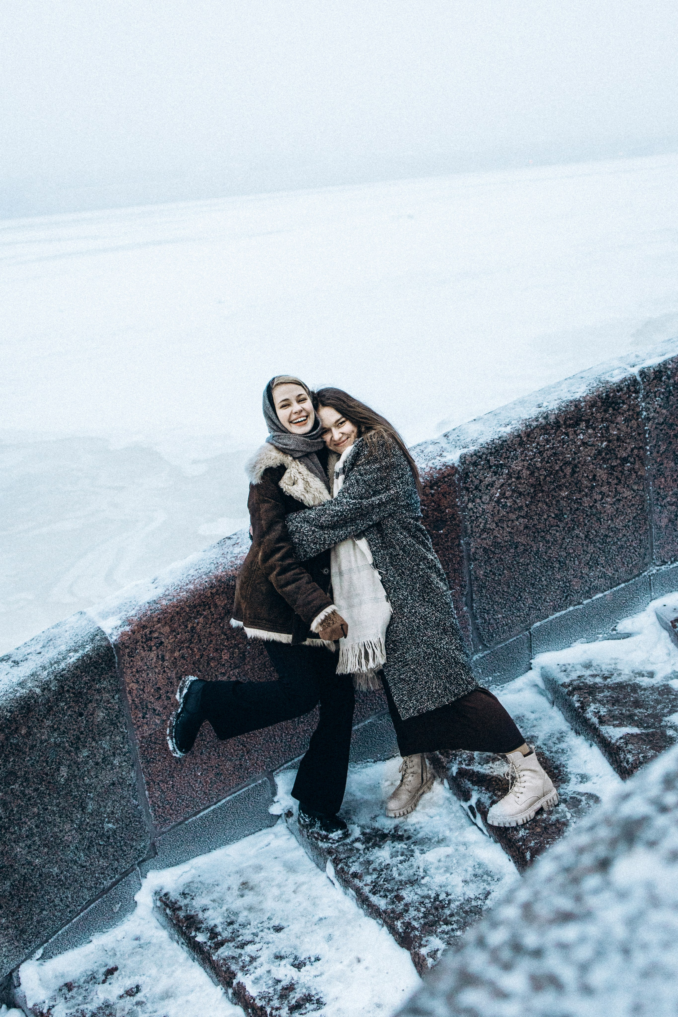 В объятьях снега и Невы. Семейный фотограф в Санкт-Петербурге Лена Соколова