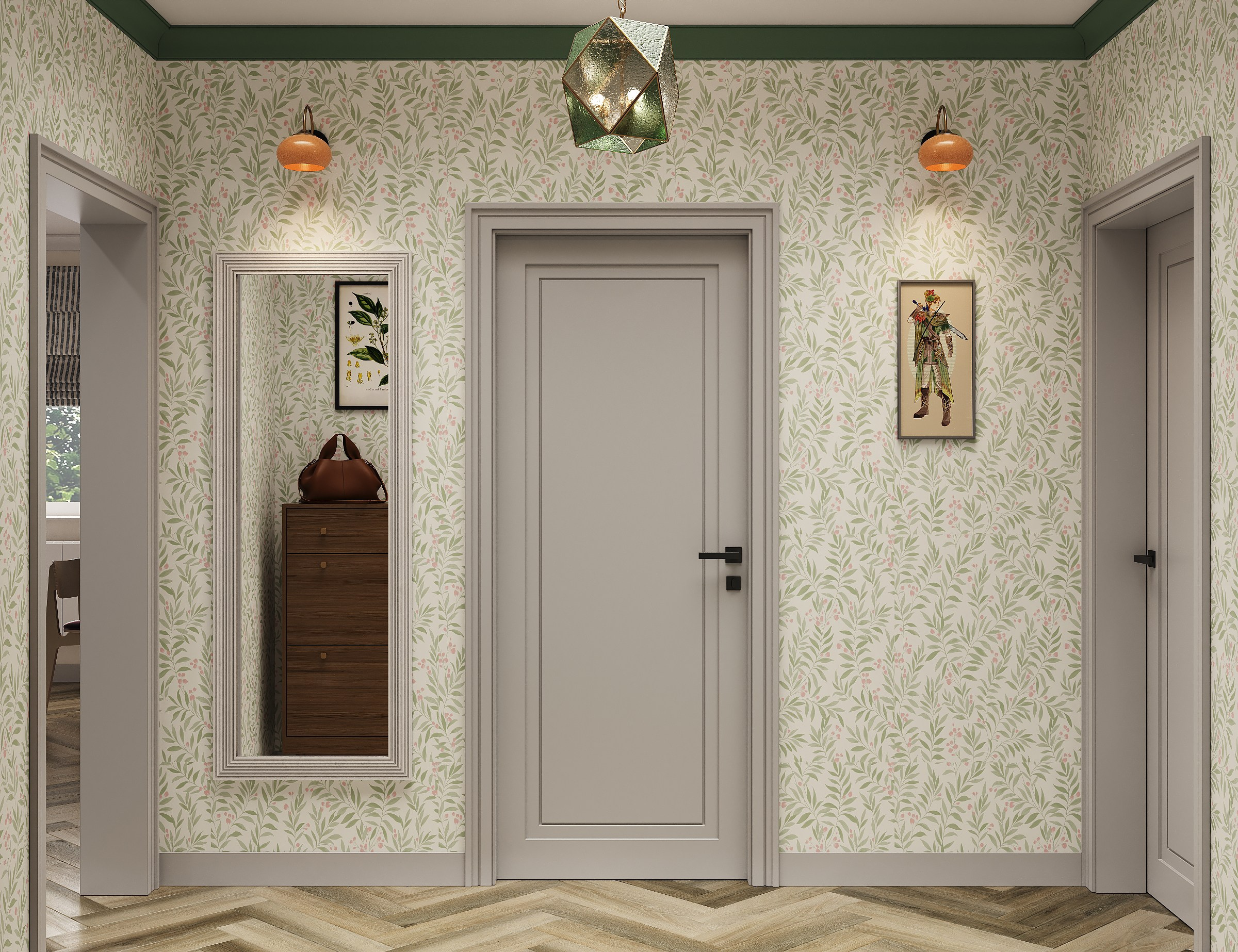 Душевность и винтажная атмосфера: двухкомнатная квартира в панельном доме для пары. Дизайнер интерьера в Москве Ирина Собыленская