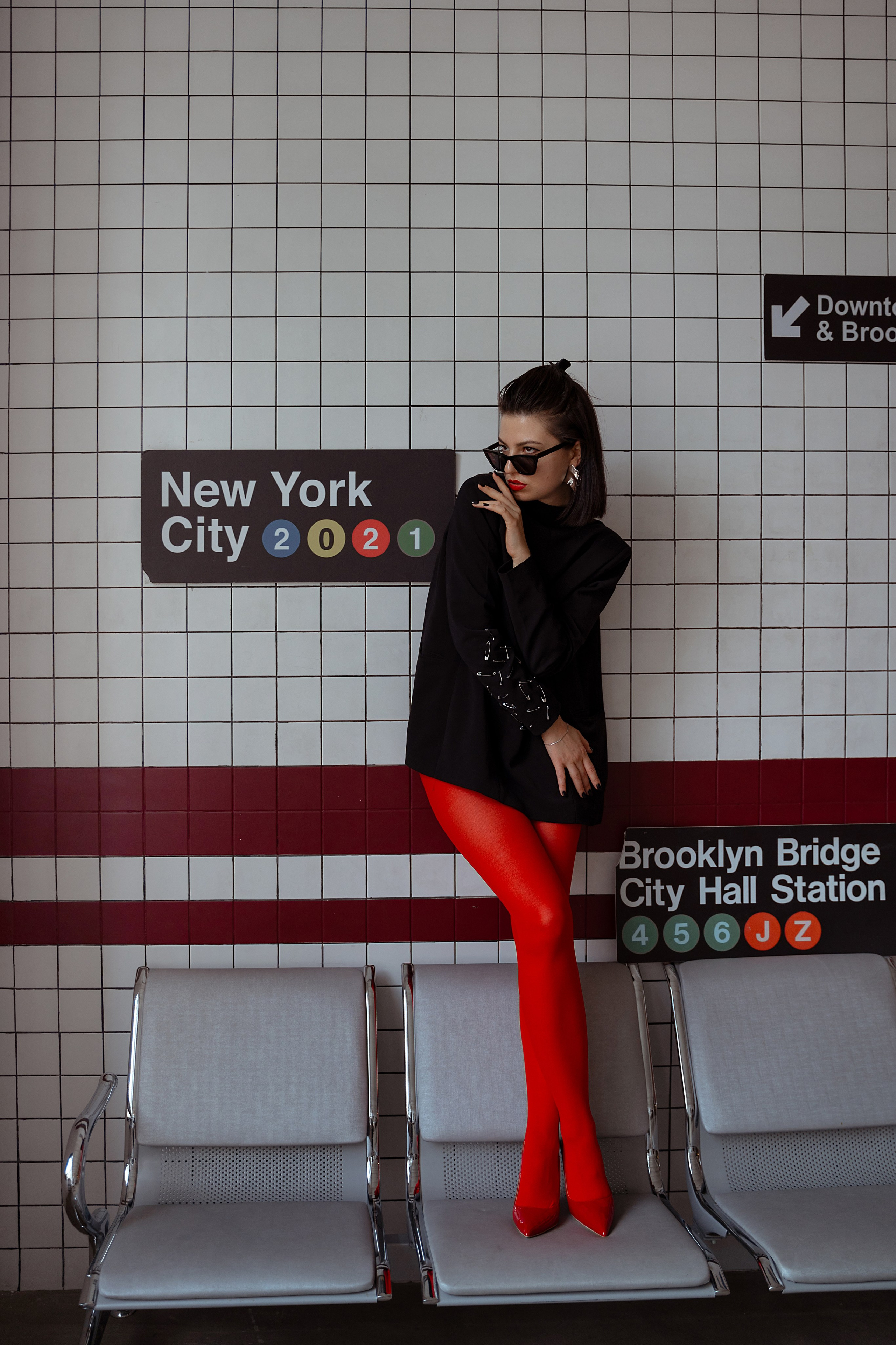 Красные колготки. Фотограф Тимофеева Любовь