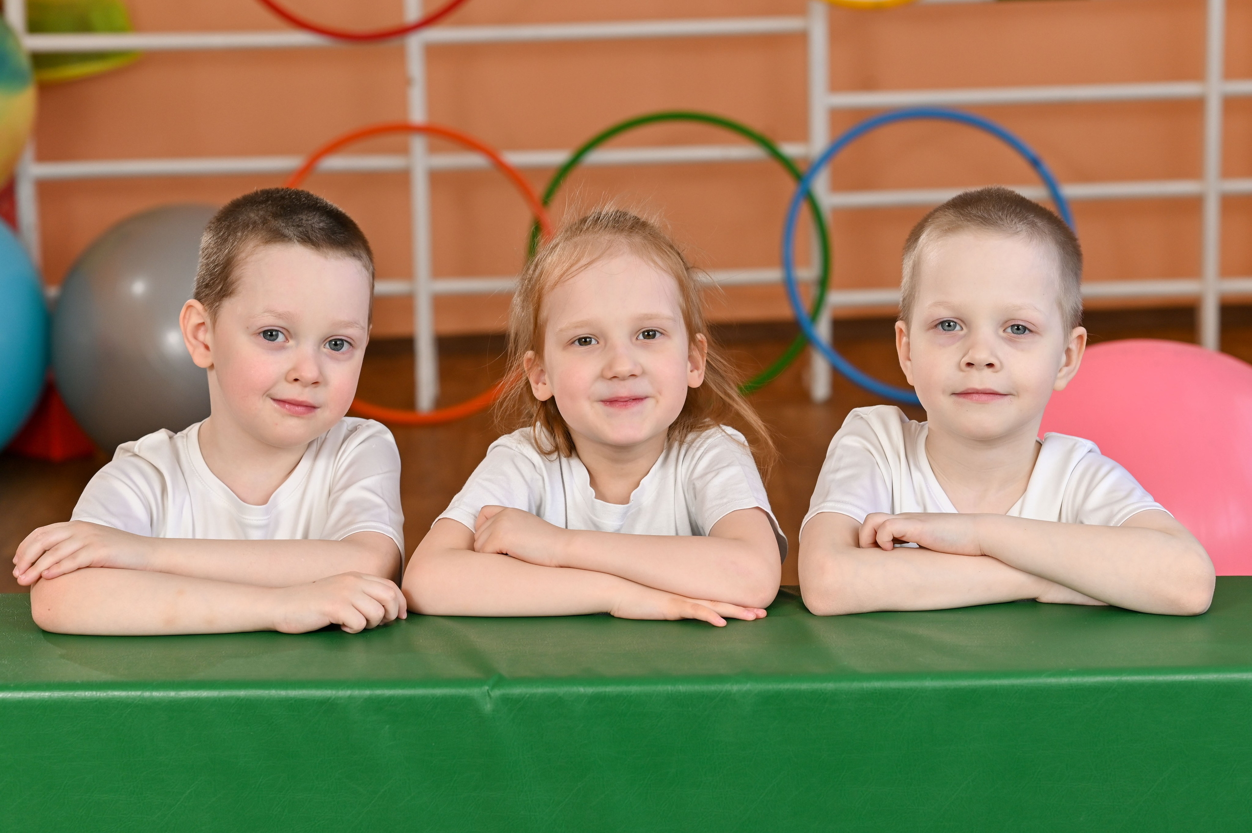 Детский сад на физкультуре. Семейный фотограф в г. Воскресенск Наталия Молева
