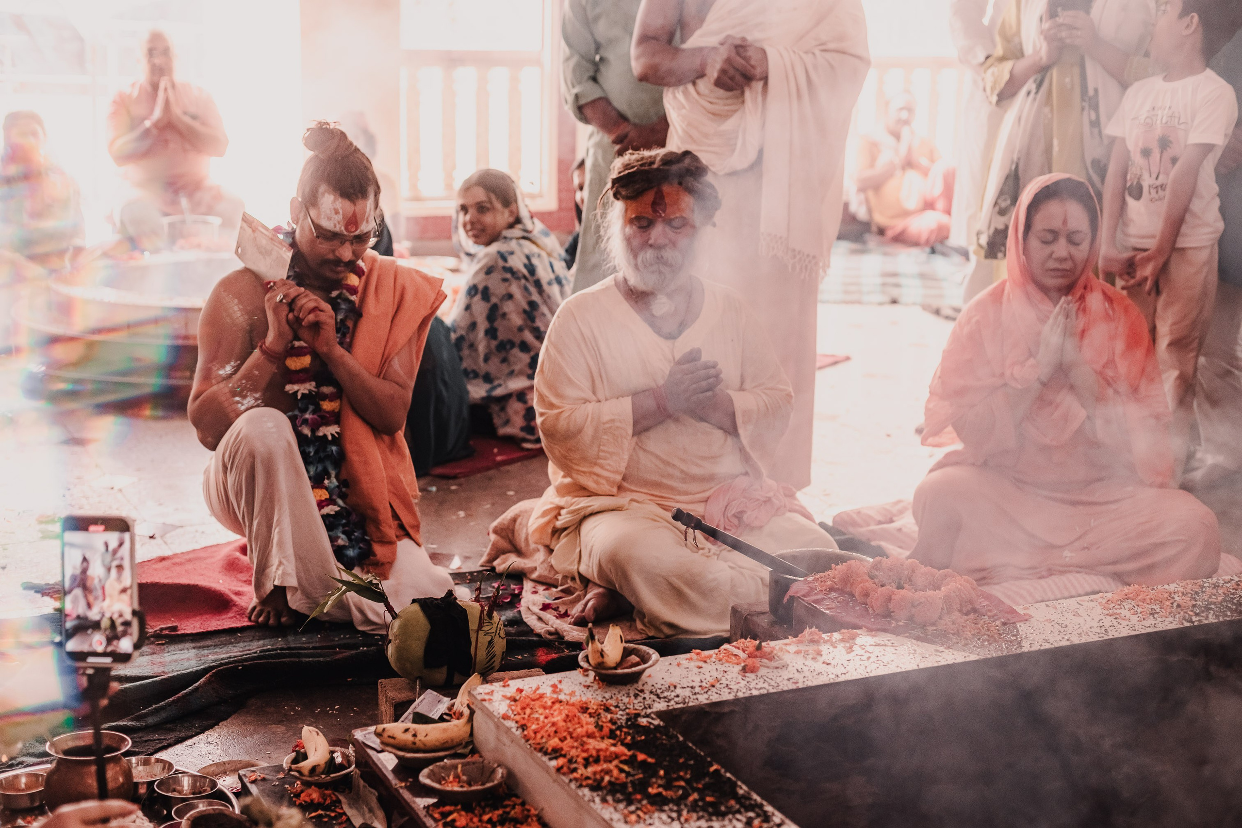 Navaratri yajna at Devraha Baba Ji ashram. Мариам Багдасарян