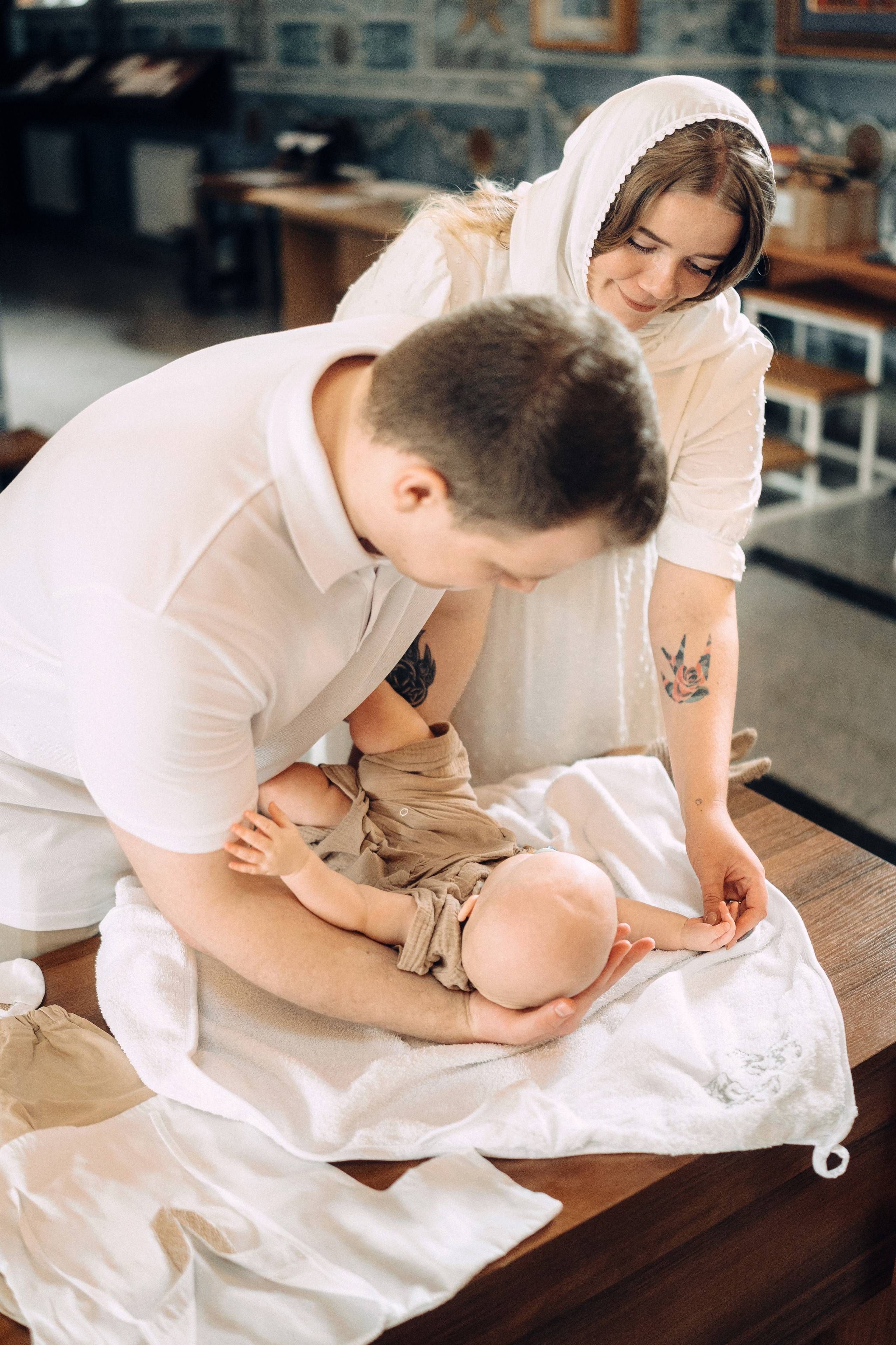 Крещение в храме Всецарица. Свадебный и репортажный фотограф в Воронеже Роман Янко