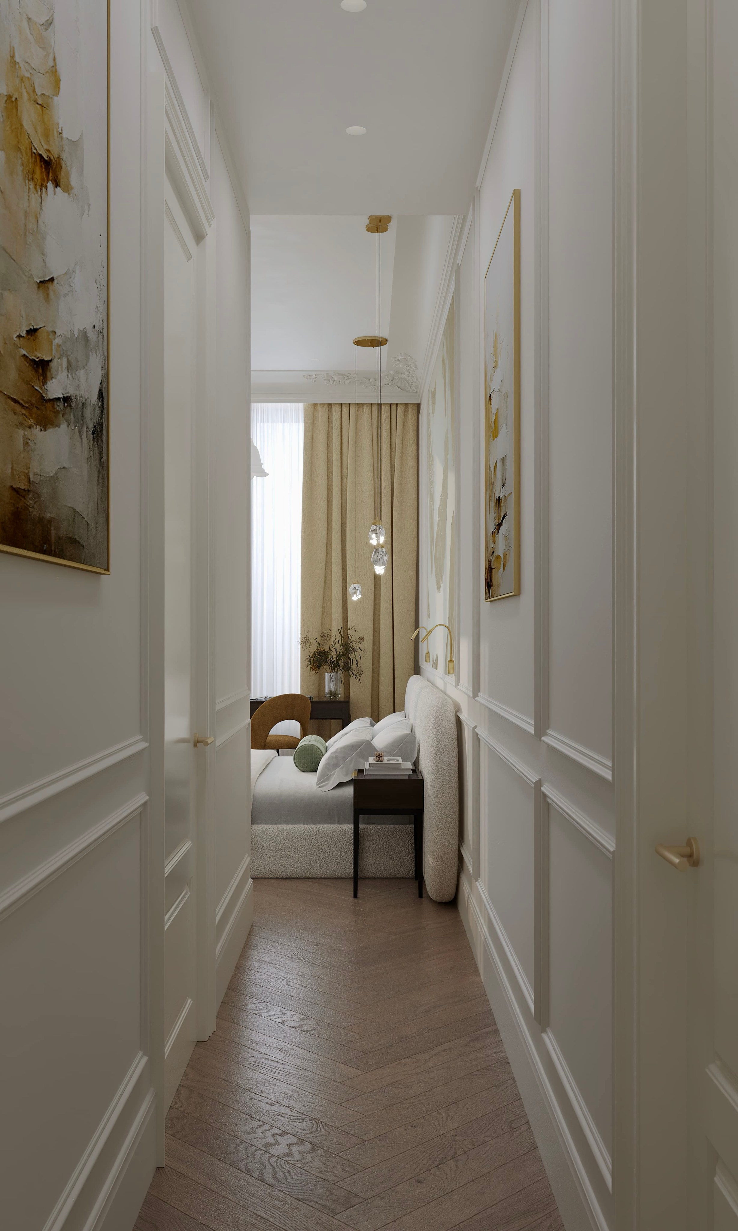 Нагатино Айленд 85 м². 3D Визуализация интерьера