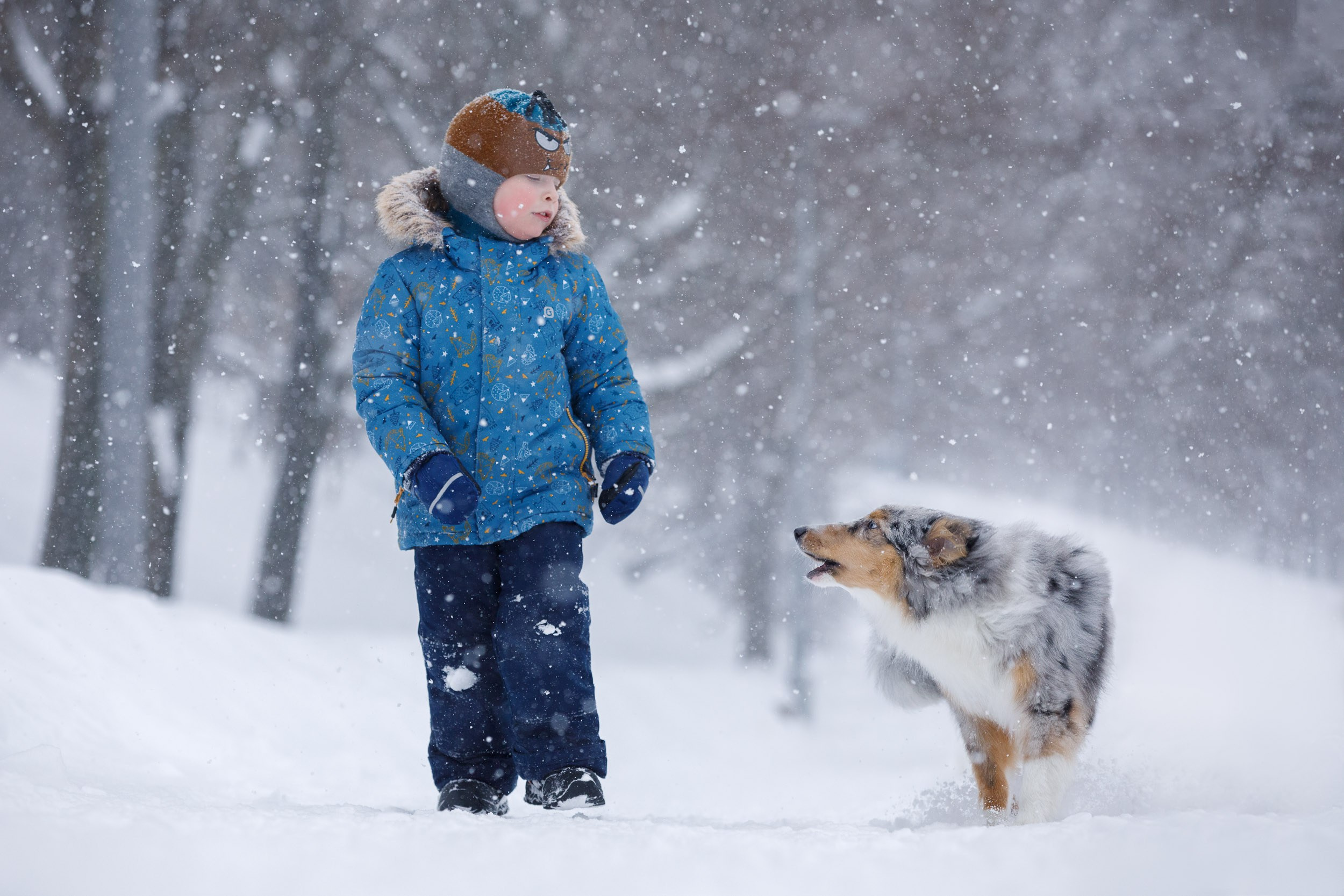 Съёмка ребенка и щенка. Фотограф-анималист в Москве и Московской области Татьяна Фролова