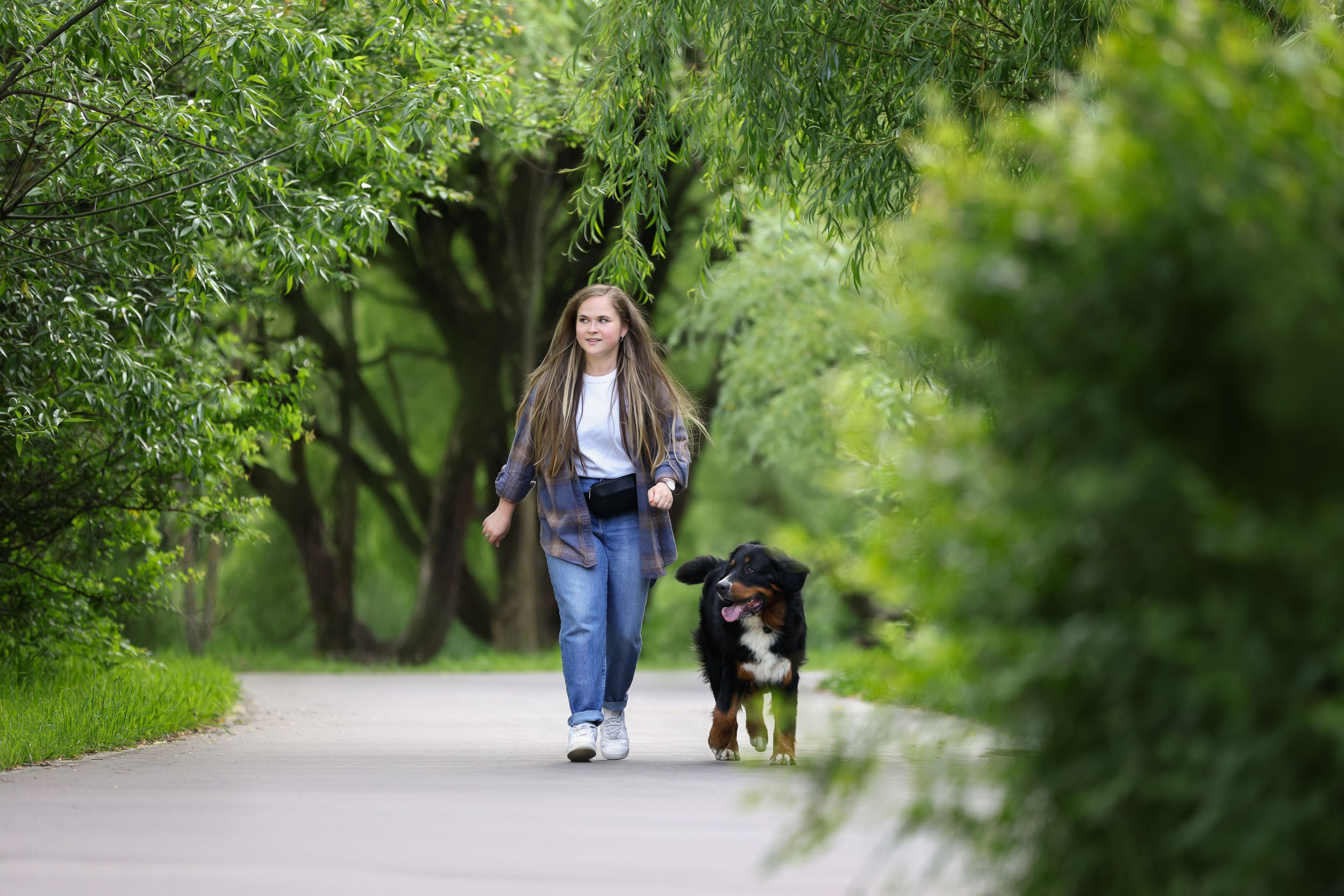 Фотопрогулка для четырех человек с собаками. Фотограф-анималист в Москве и Московской области Татьяна Фролова