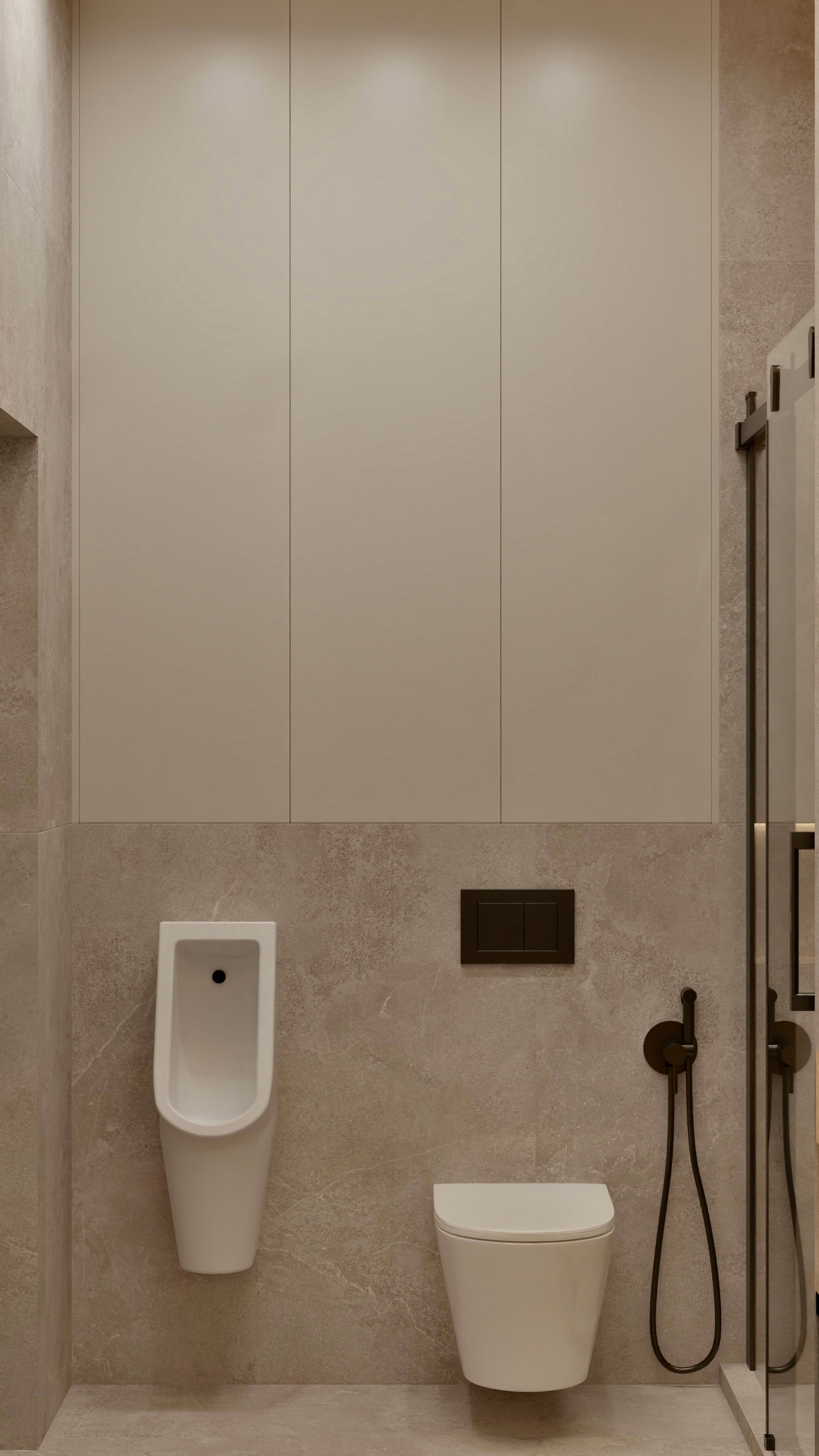 Гостевой санузел в частном доме. DMDesign — студия дизайна интерьеров