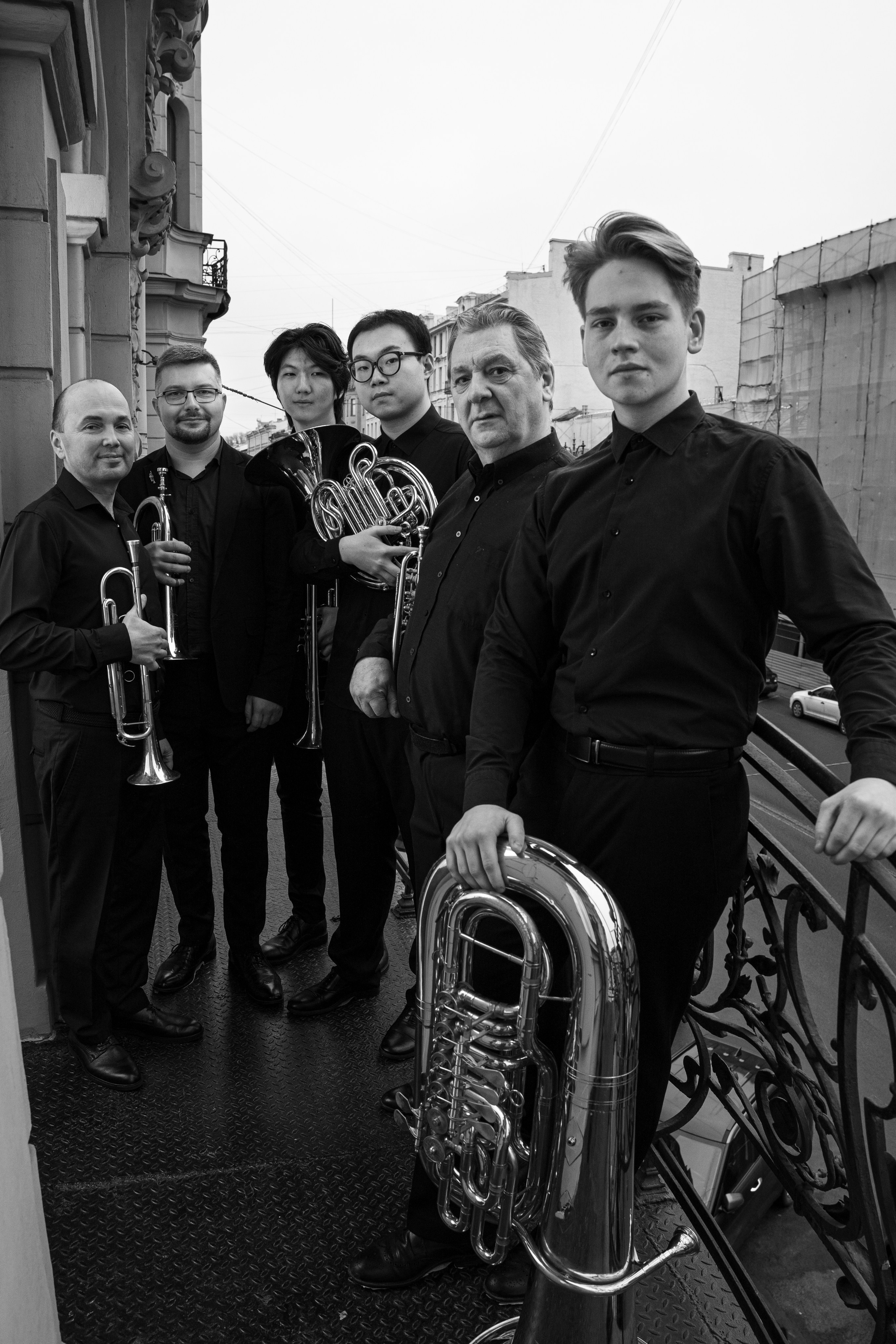 Музыканты на балконе. Портретный фотограф из Санкт-Петербурга Наталья Бялая