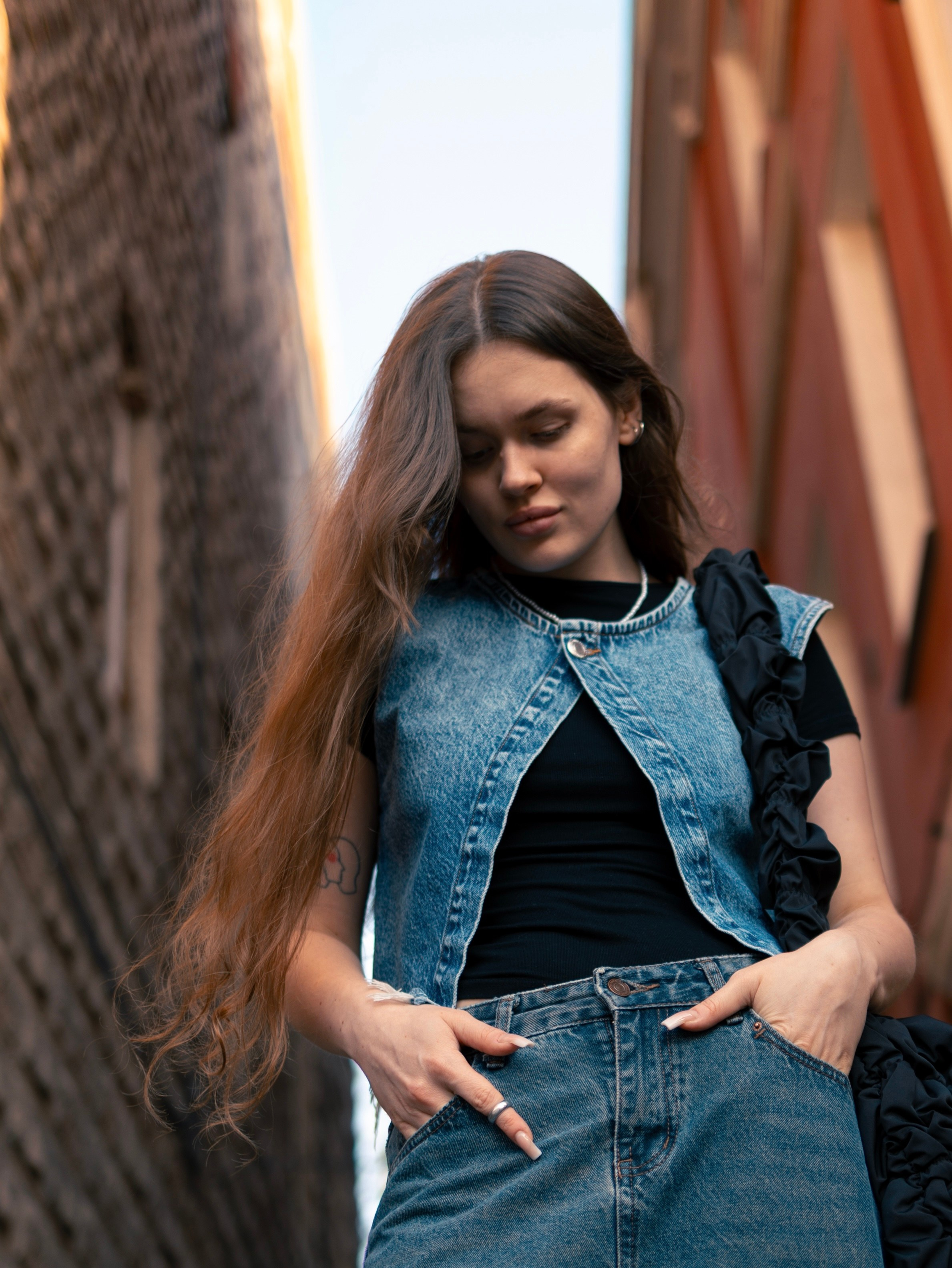 Богиня денима в городе. ElizabetArt — фотограф в Воронеже Елизавета Хлусова