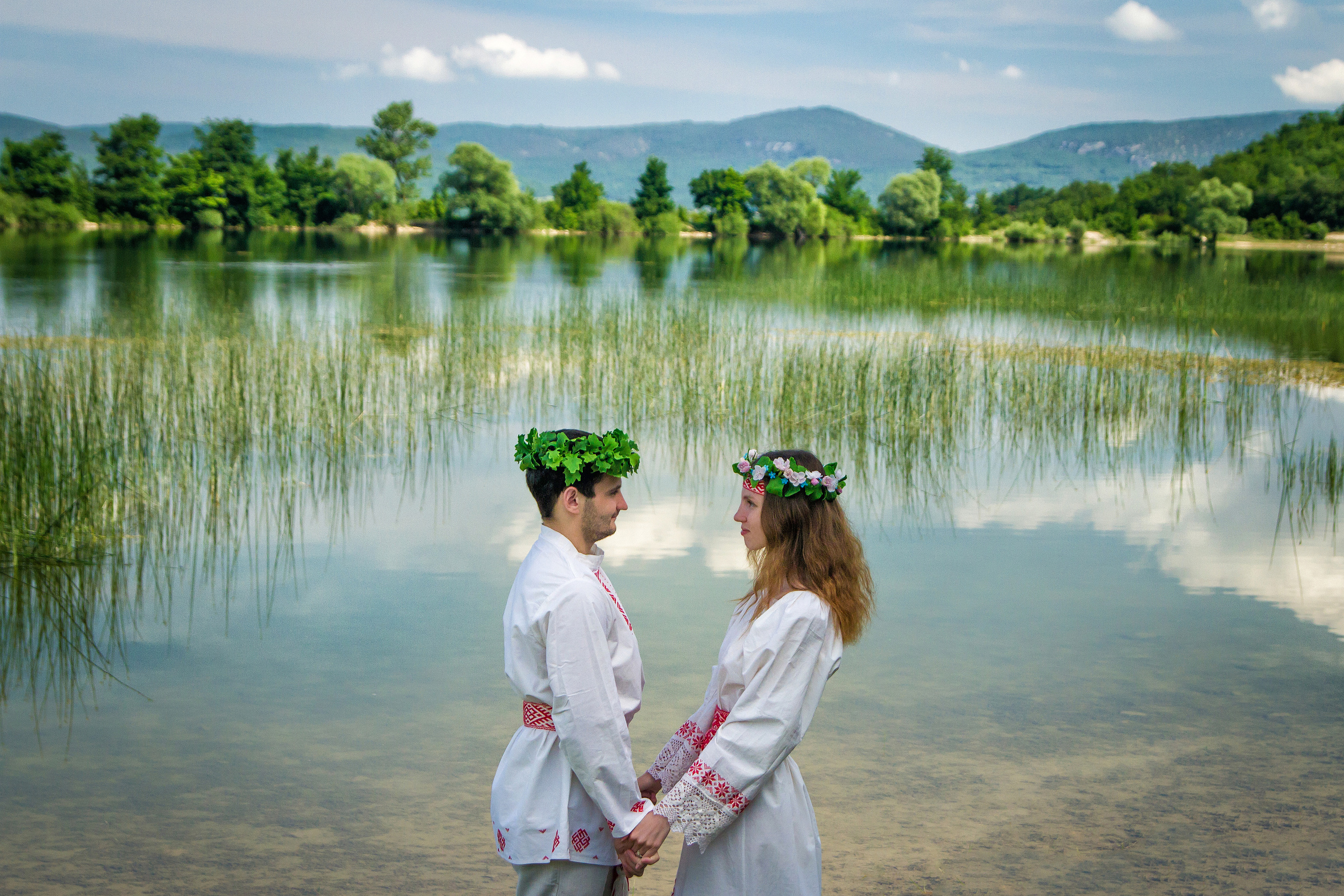 Дмитрий и Наташа, утро на озере. Фотограф в Сочи и Москве Полина Душенкова