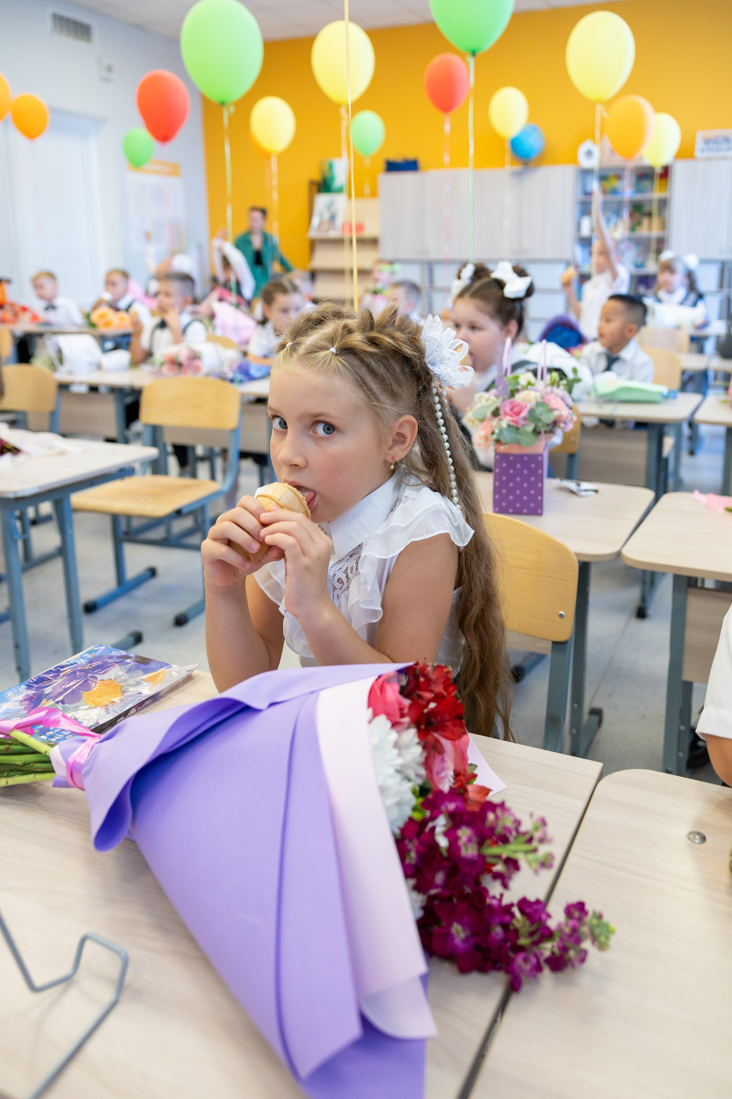 Первый раз в первый класс (репортажная съемка). Фотограф в Серпухове Наталья Руденко