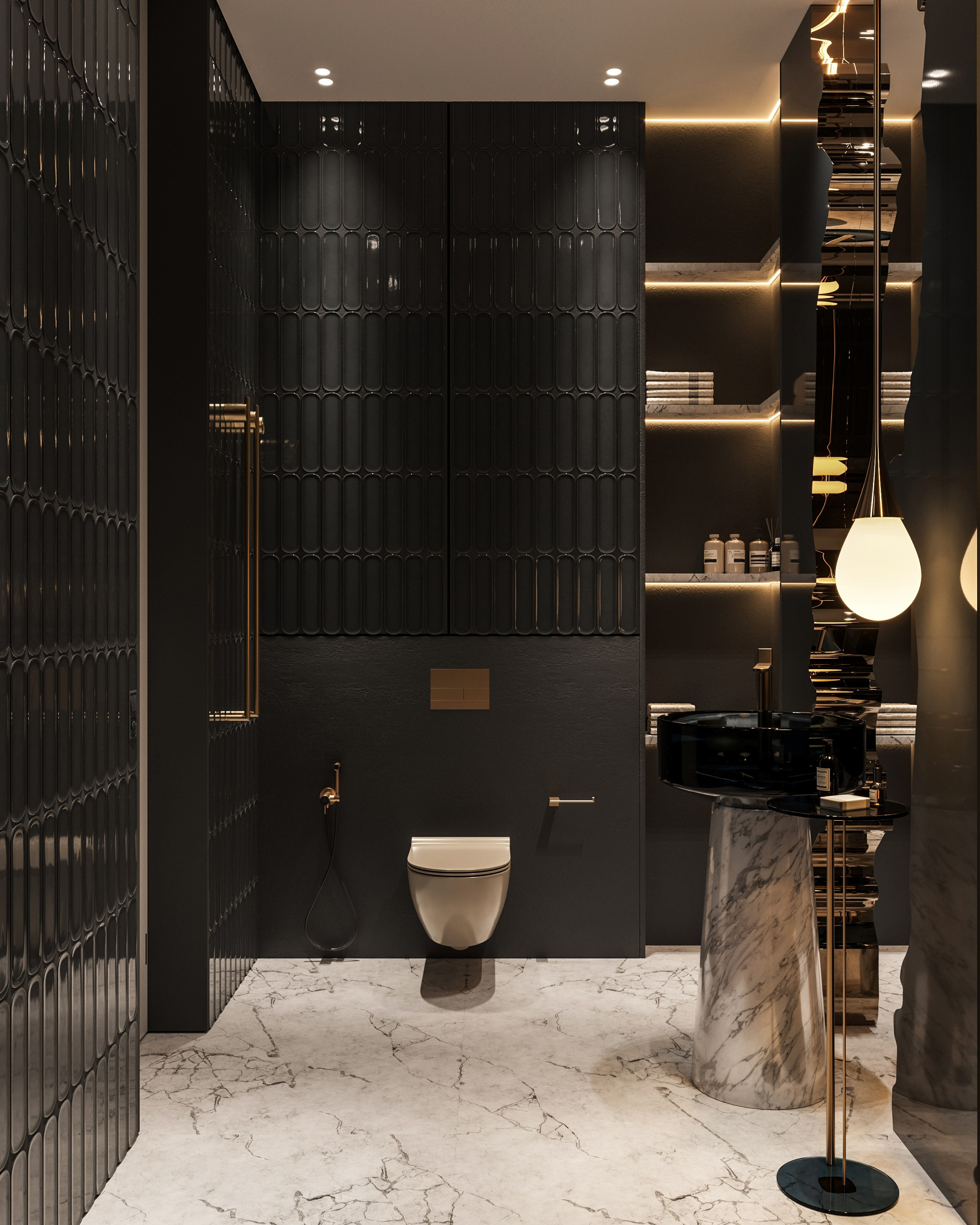 Powder Room. 3D визуализация интерьеров — Ирина