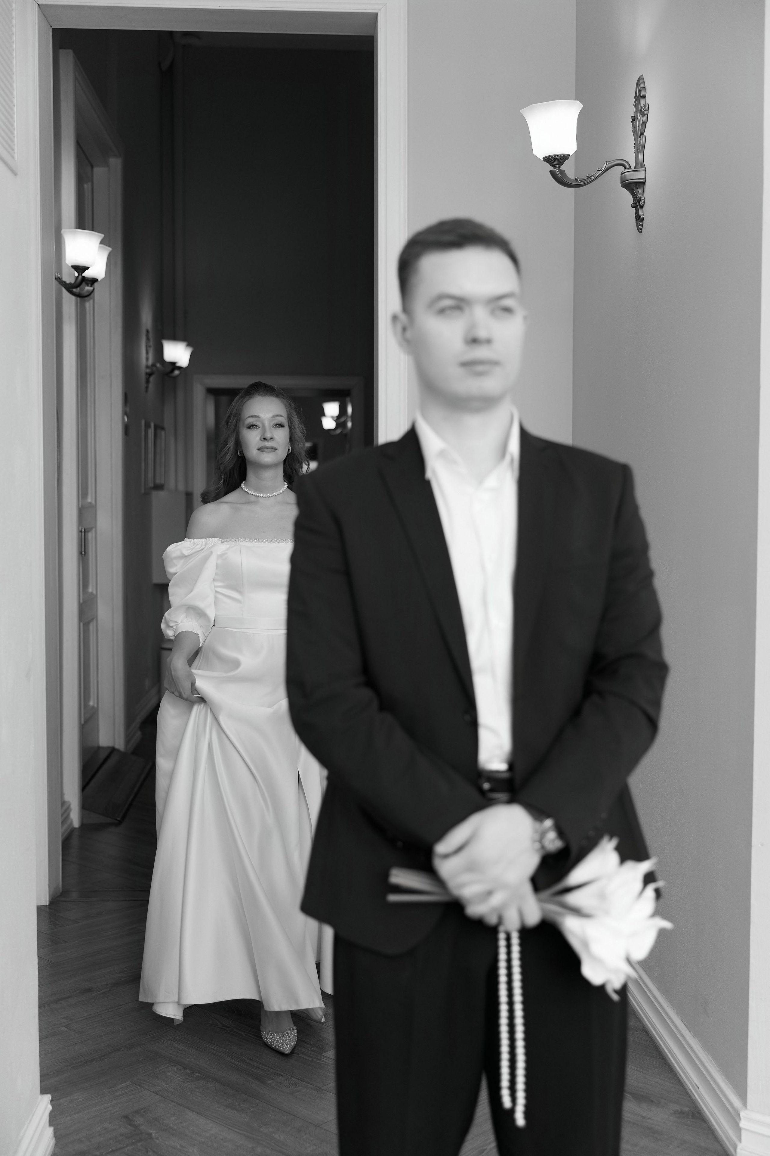 Свадебная фотосессия в гостинице и в студии