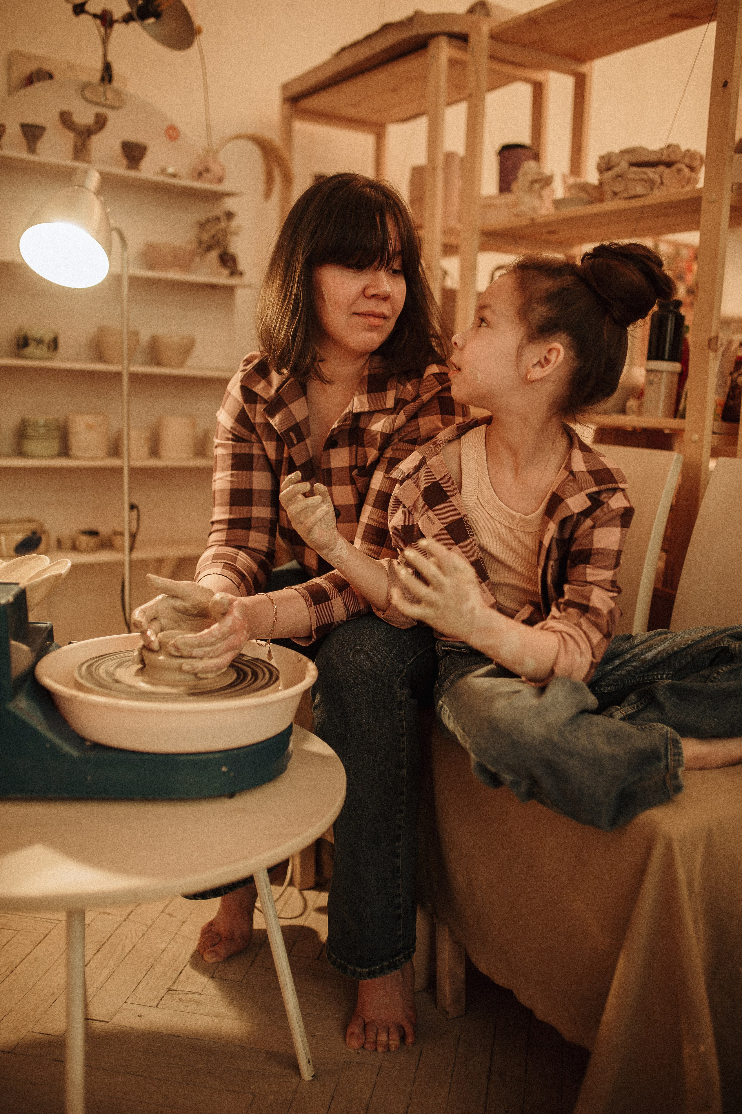 Дина & София гончарная. Семейный и Свадебный фотограф в Санкт-Петербурге Плохая Екатерина