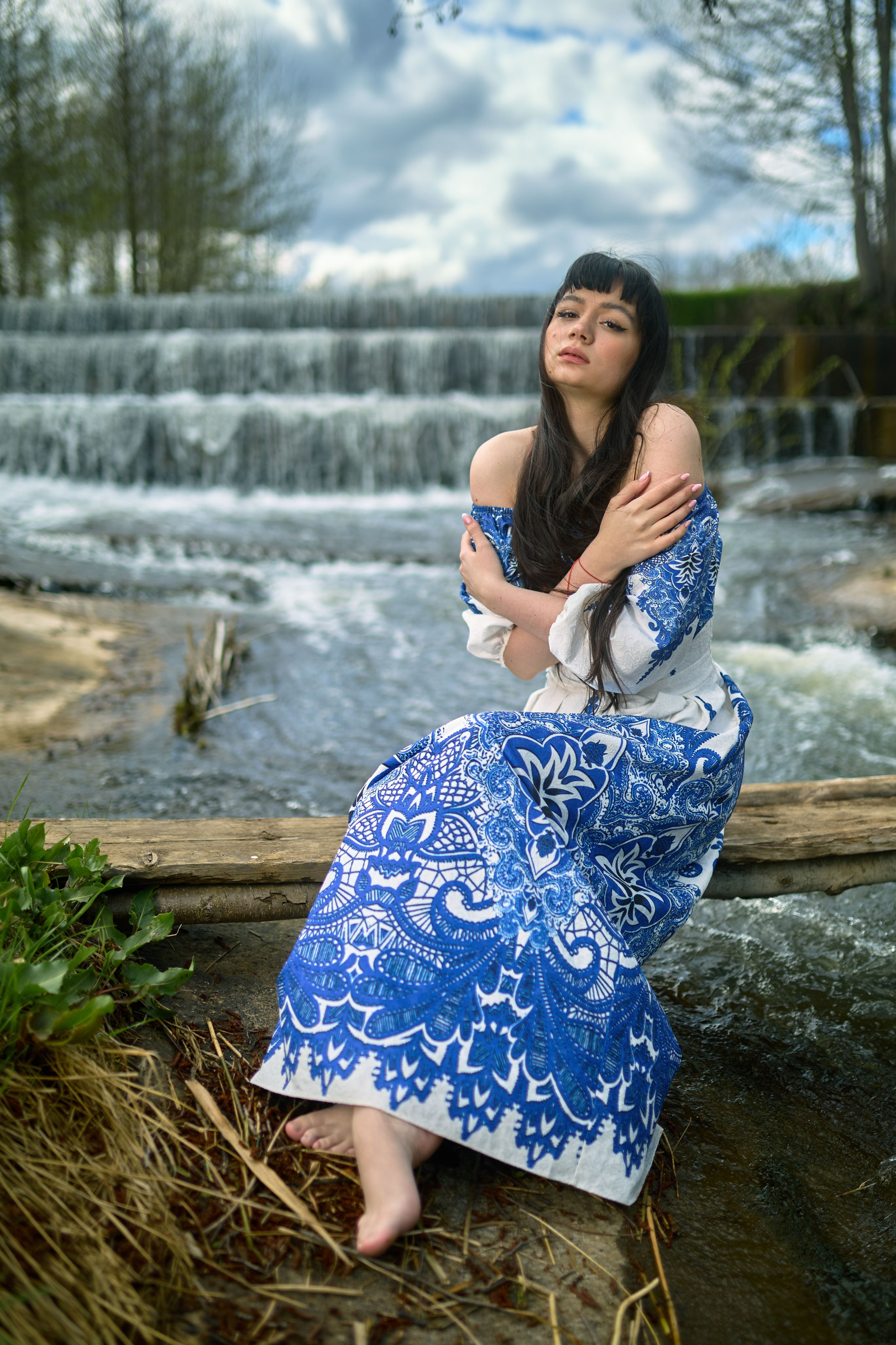 фотосессия, девушка на водопаде в торхлово, чебоксары