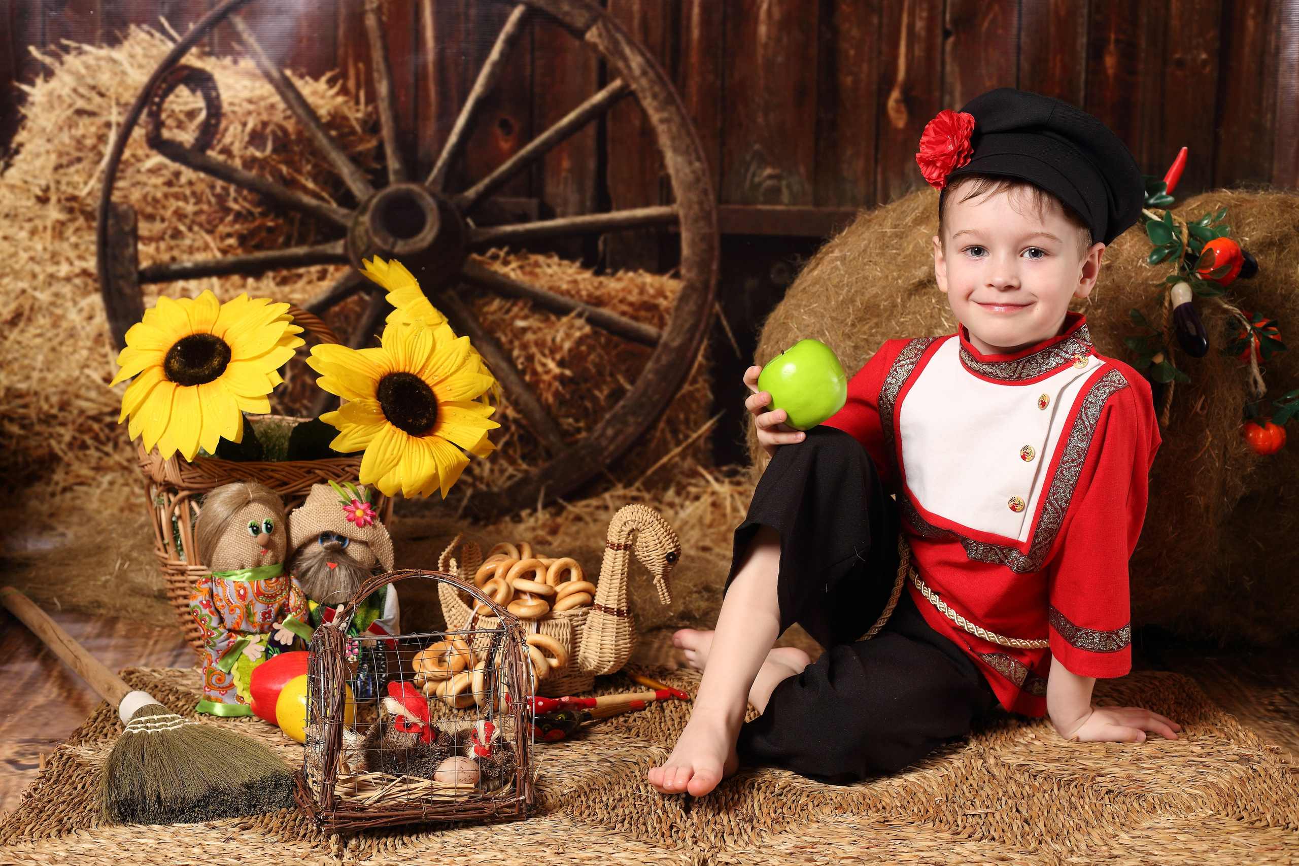 Сено. Детская выездная фотостудия