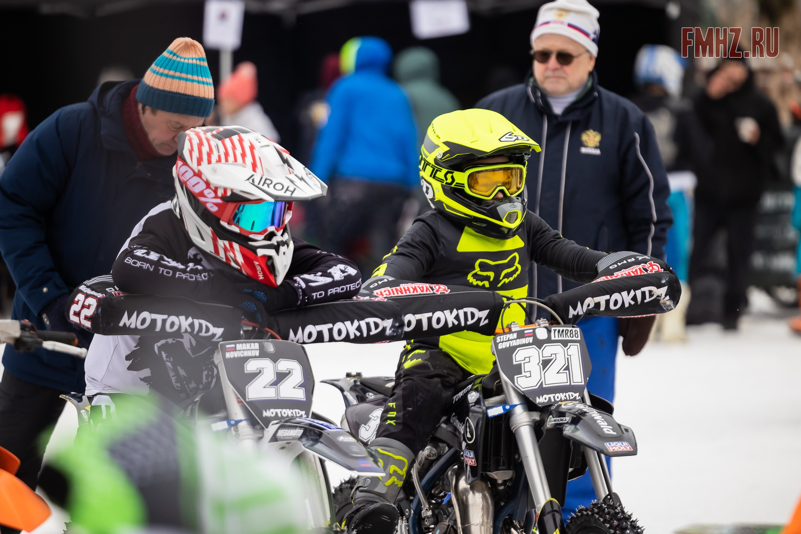 Первый этап Кубка МФР по мотокроссу на льду Большого Крылатского пруда в Москве. 8 февраля 2025 г. Фотограф Владимир Охрименко