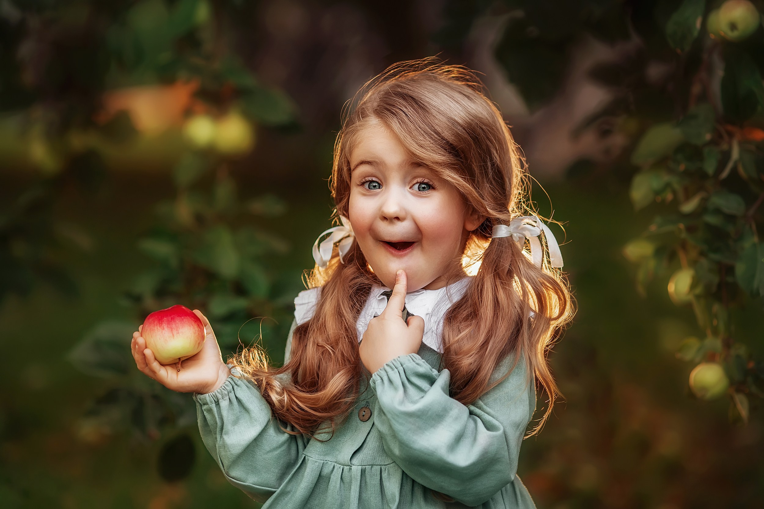 Дарья и Яблоки. Фотохудожник в Брянске Додонова Ольга