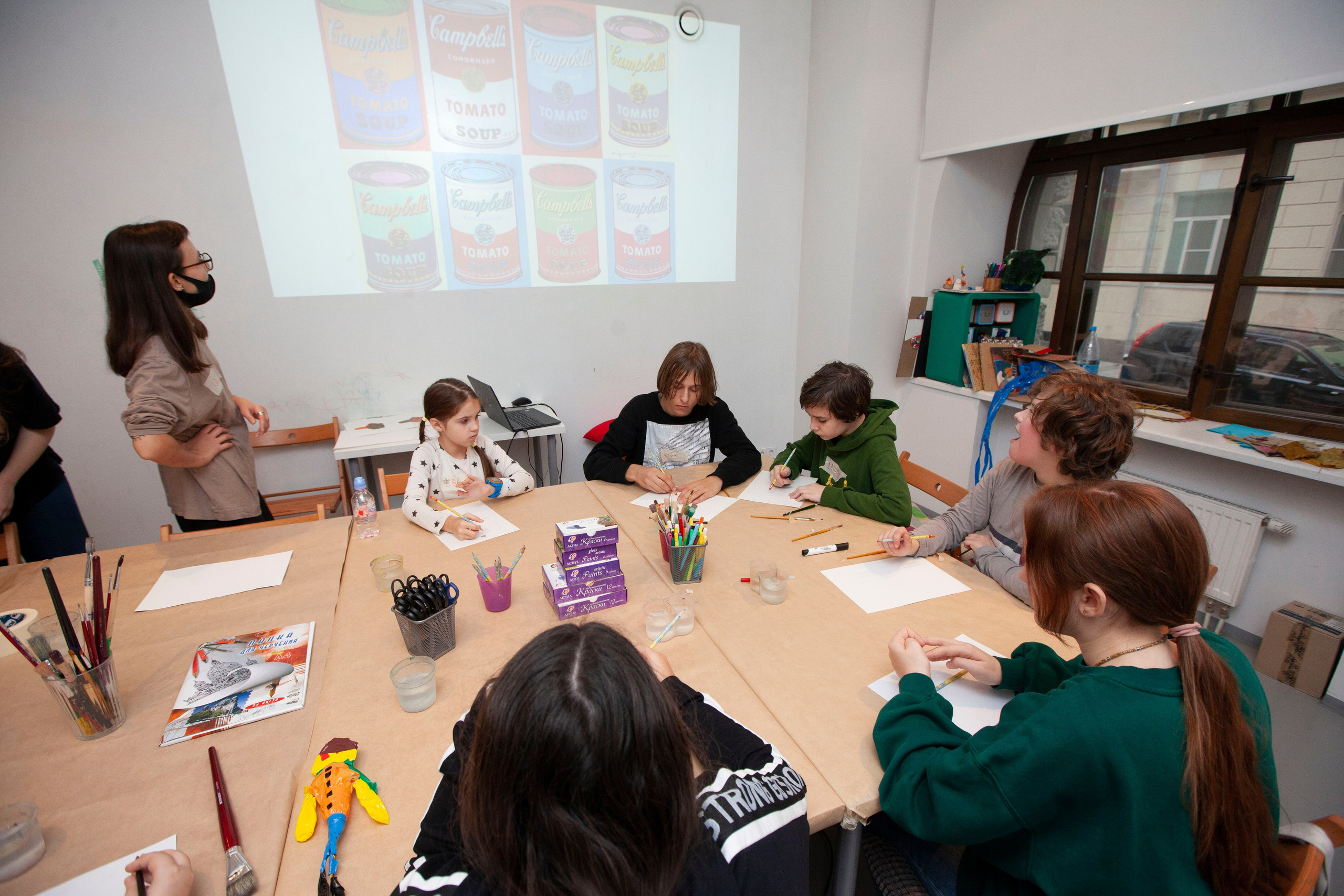 Детский мастер-класс в ММОМА. Stanislav Baryshev — People. Emotions. Atmosphere