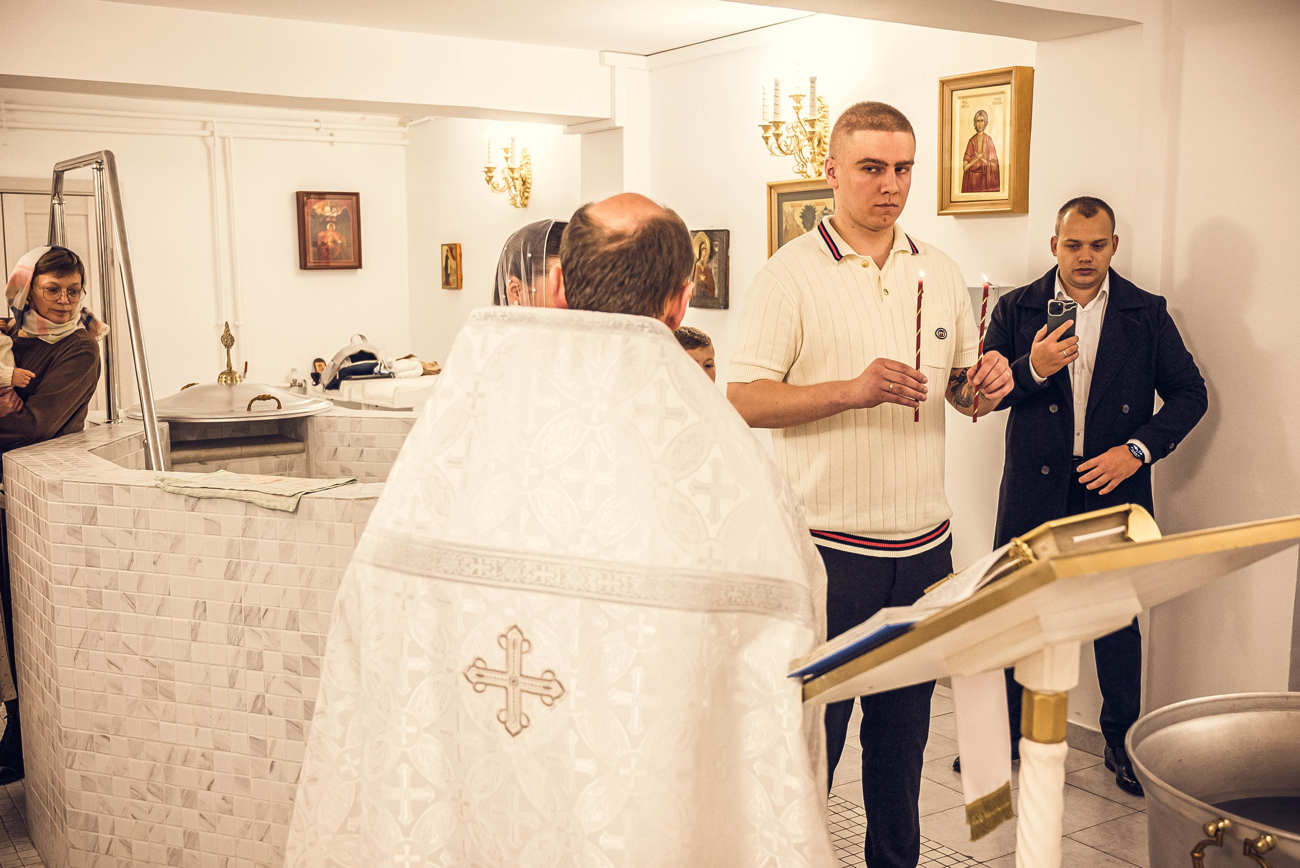 Крещение Мирона. Семейный и детский фотограф Москва