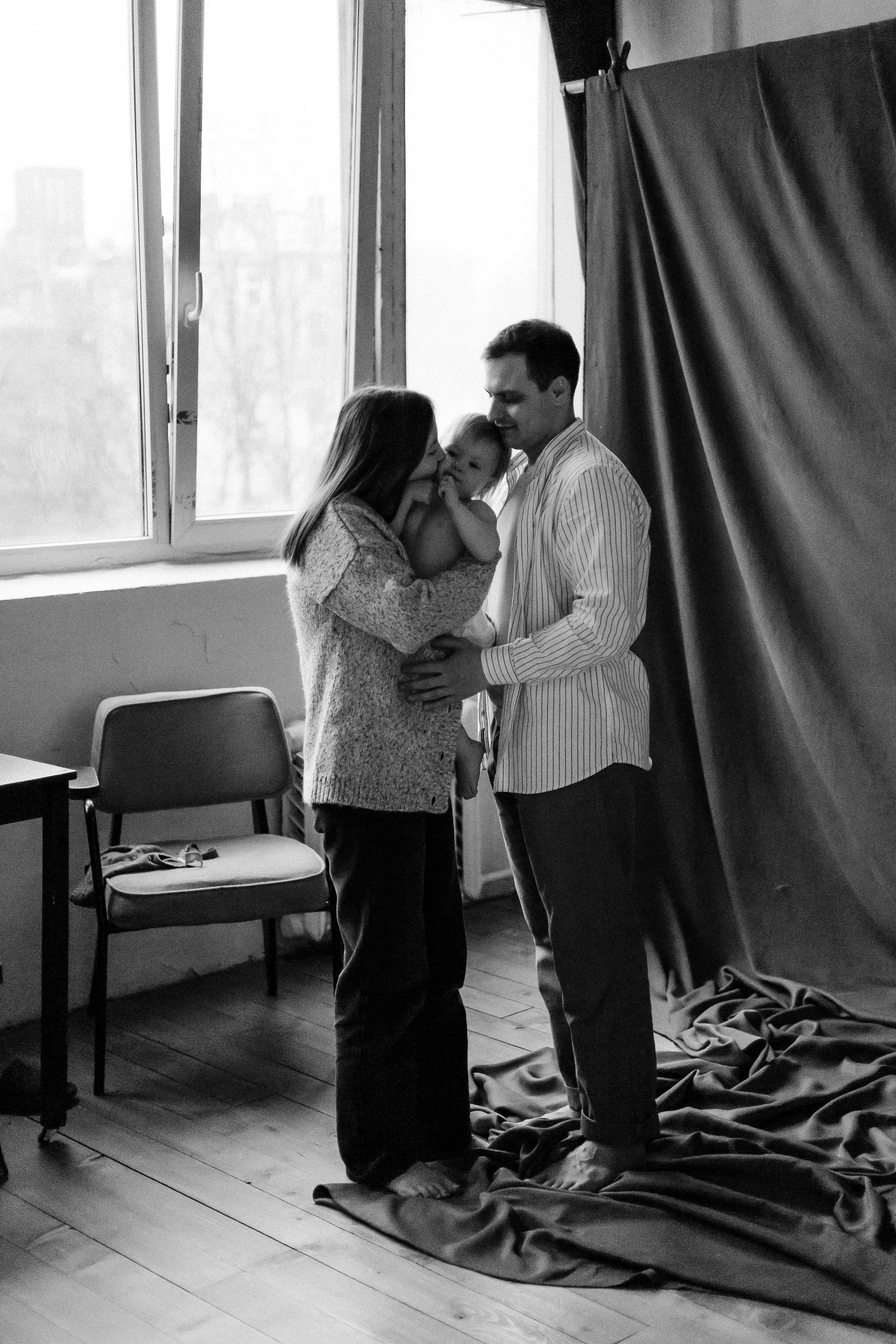 Сабина с мамой и папой