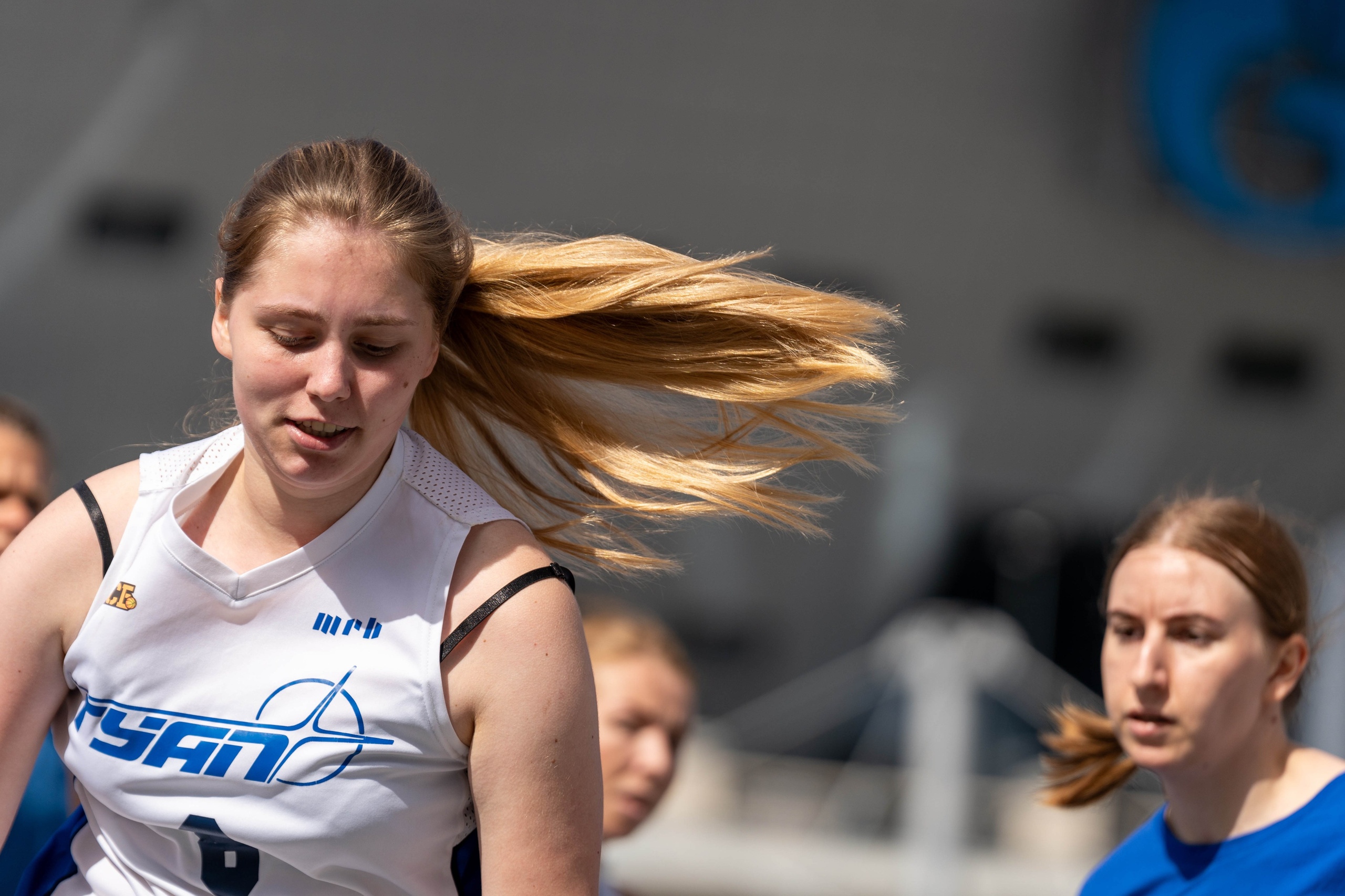 Рывок баскетболистки 3×3 на «Оранжевом мяче», спортивный фотограф Санкт-Петербург