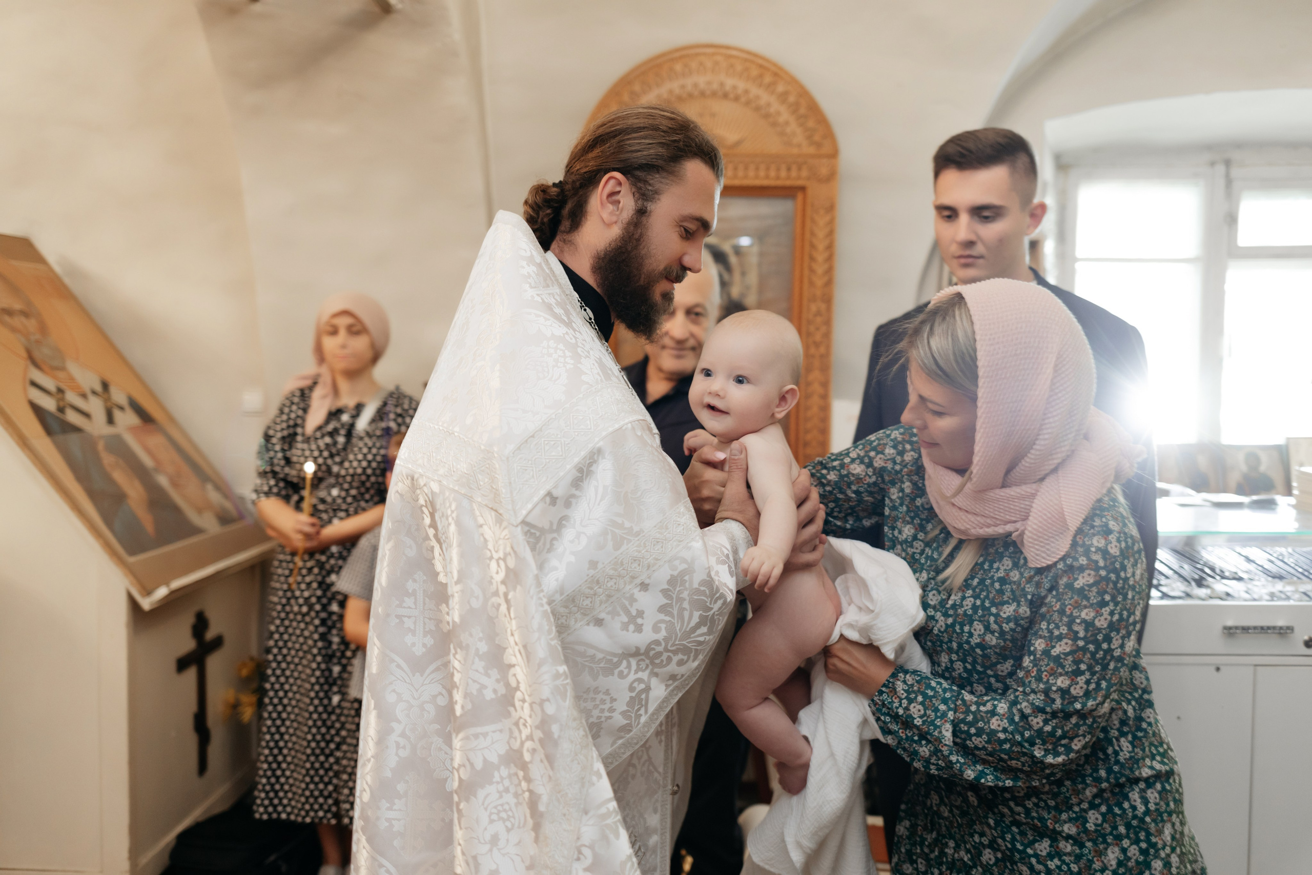 Крещение Виктории в Морском храме святителя Климента Римского. Свадебный фотограф в Пскове и Санкт-Петербурге | Анна Голикова
