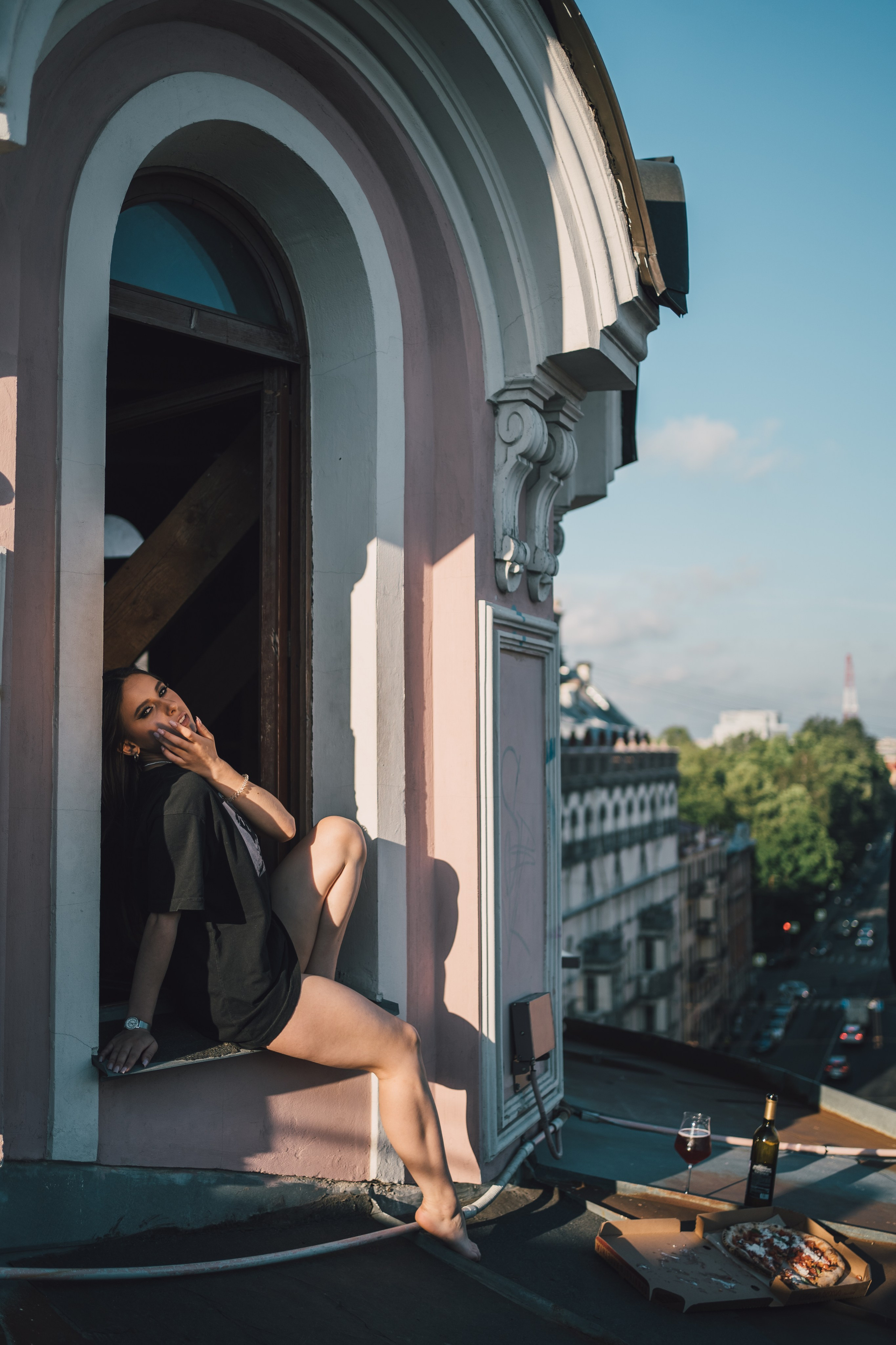 На крыше. Репортажный фотограф в Санкт-Петербурге. Фотограф на мероприятие в СПБ
