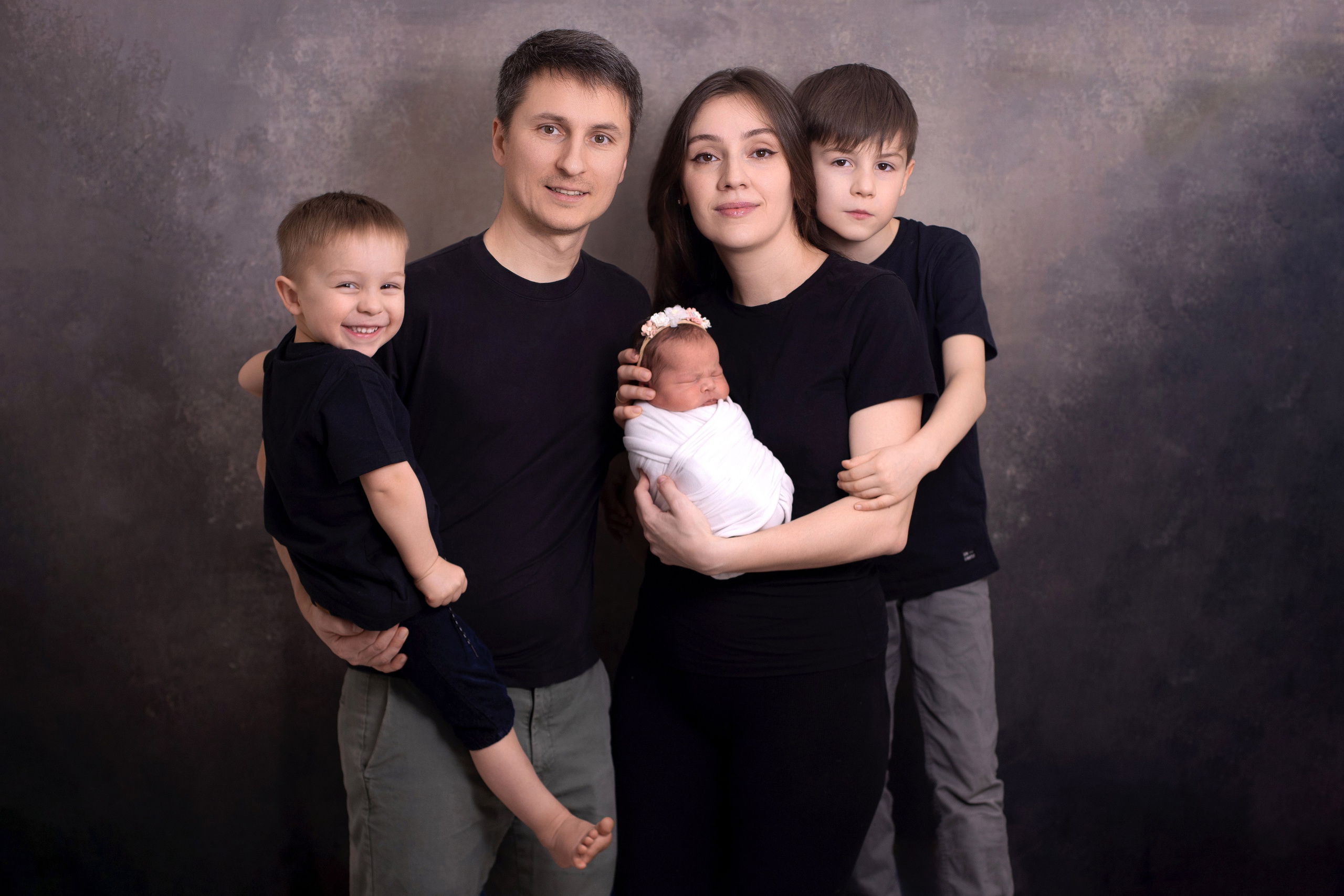 Портретные семейные. Фотограф новорожденных в Москве Кристина Ткач