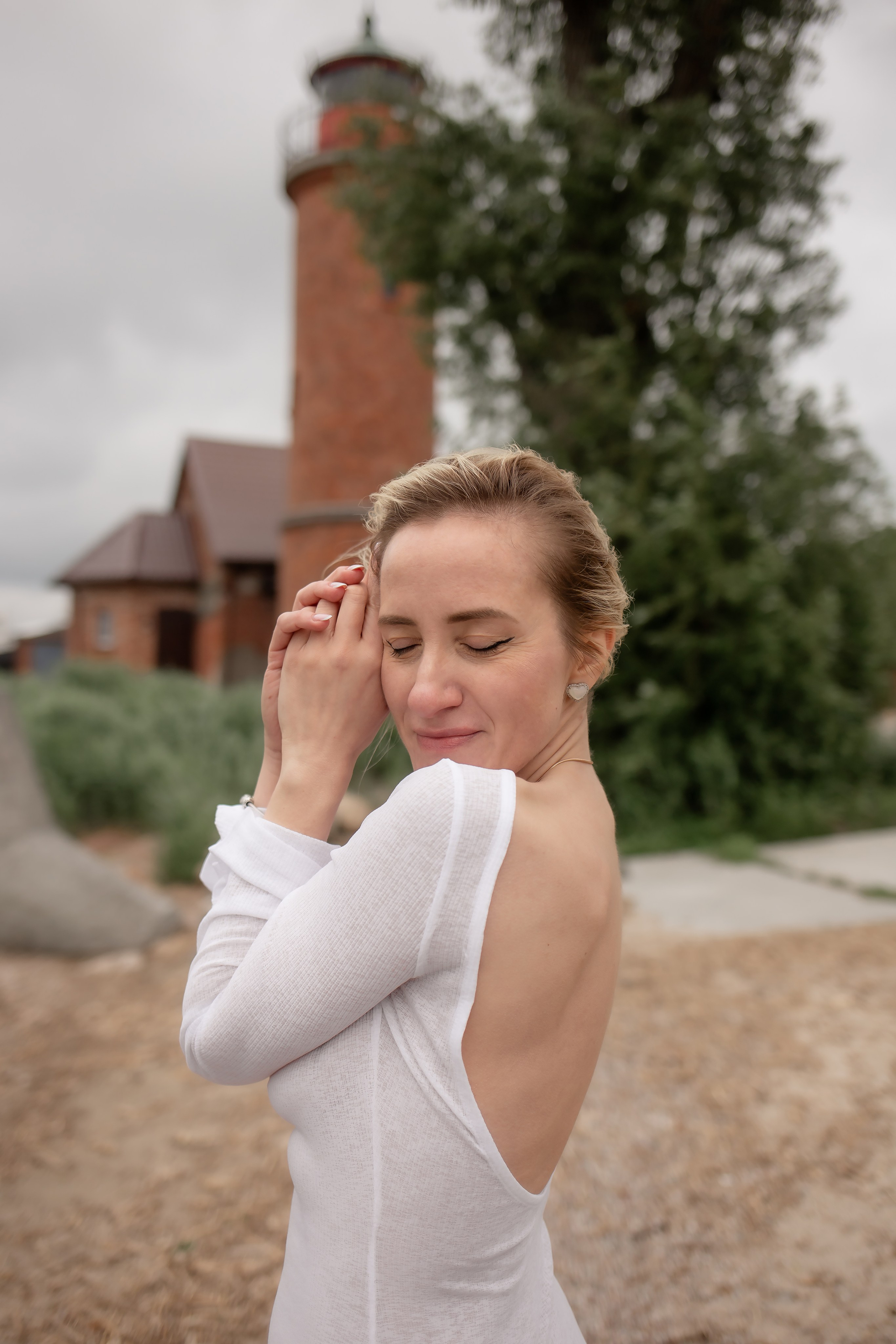 Катя. Маяк в Заливино. Фотограф в Калининграде Решетникова Алина