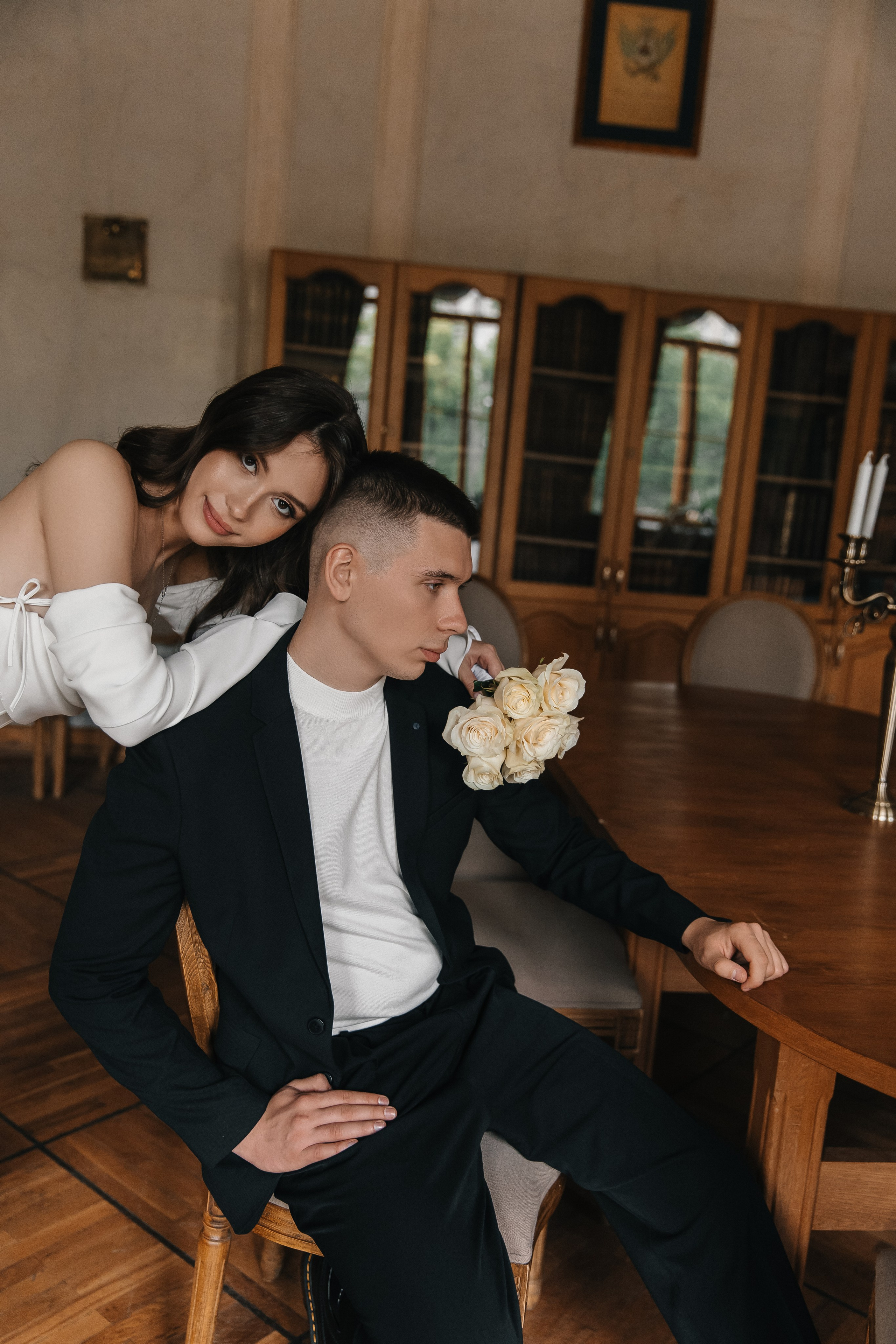 Свадебная фотосессия в Библиотеке-читальне им. А. С. Пушкина. Фотограф и видеограф Анна Домашенко