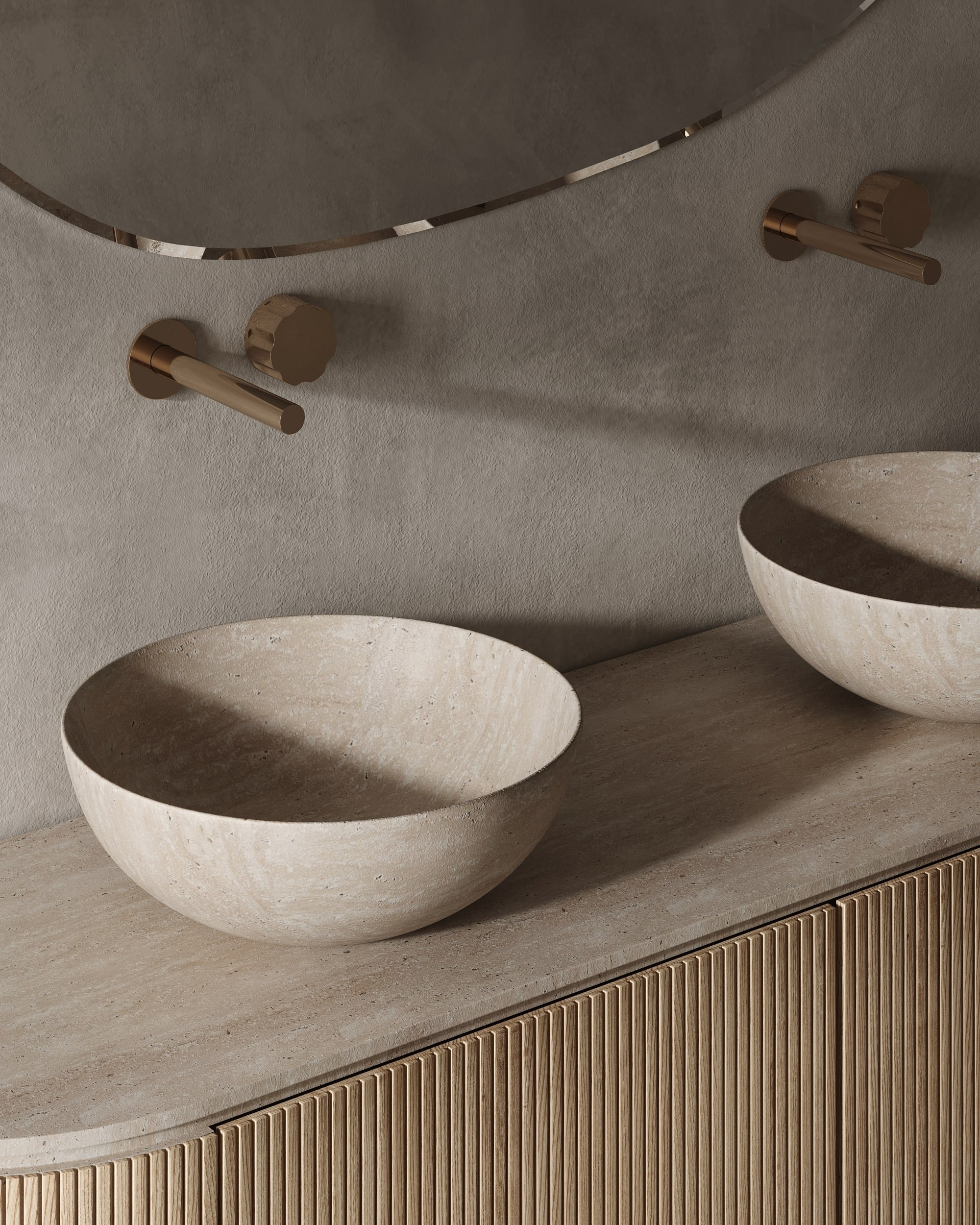 House on the coast. Interior visualization