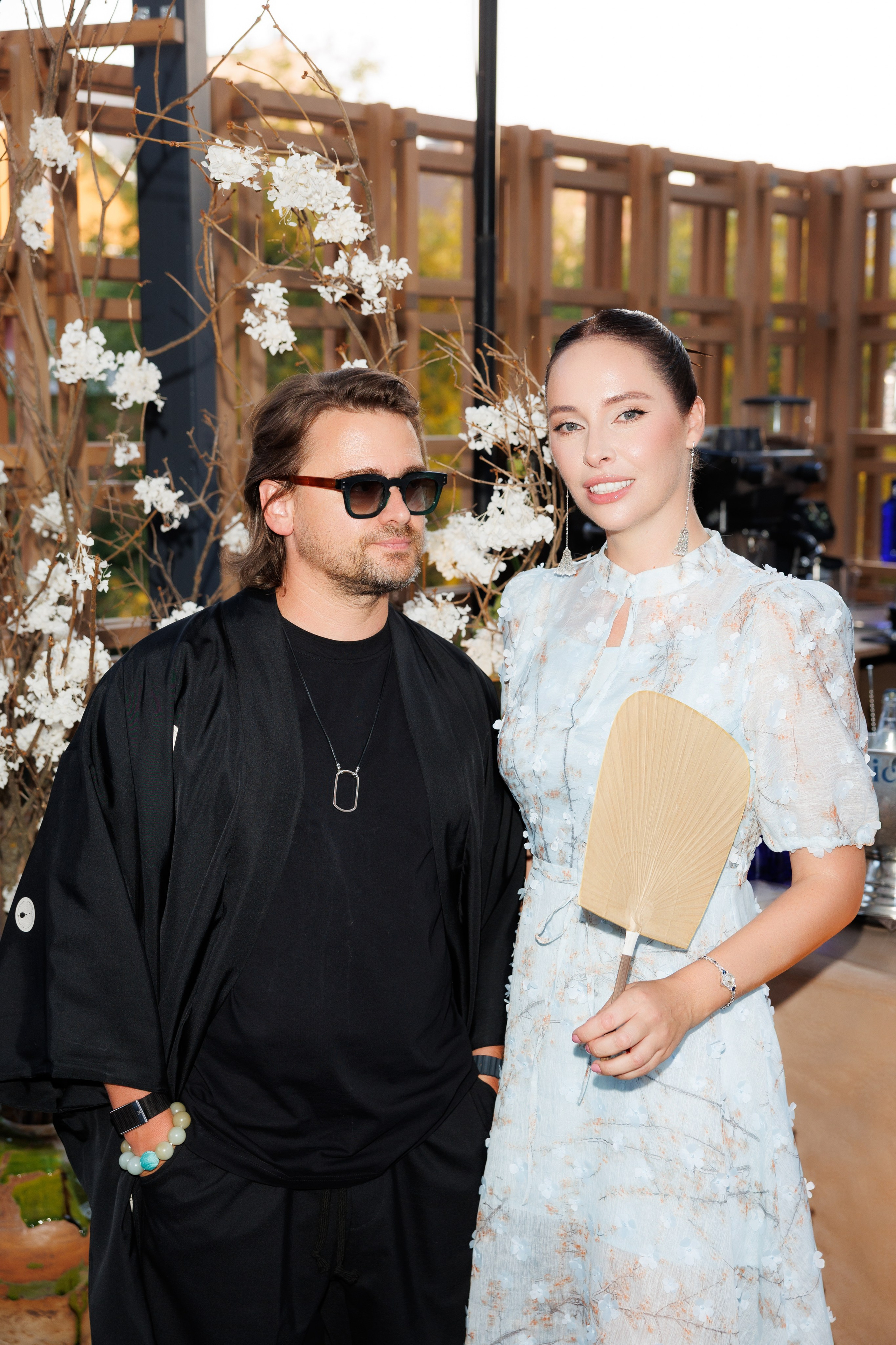 Борис и Ирина Зарьковы открытие веранды ресторана IKURA