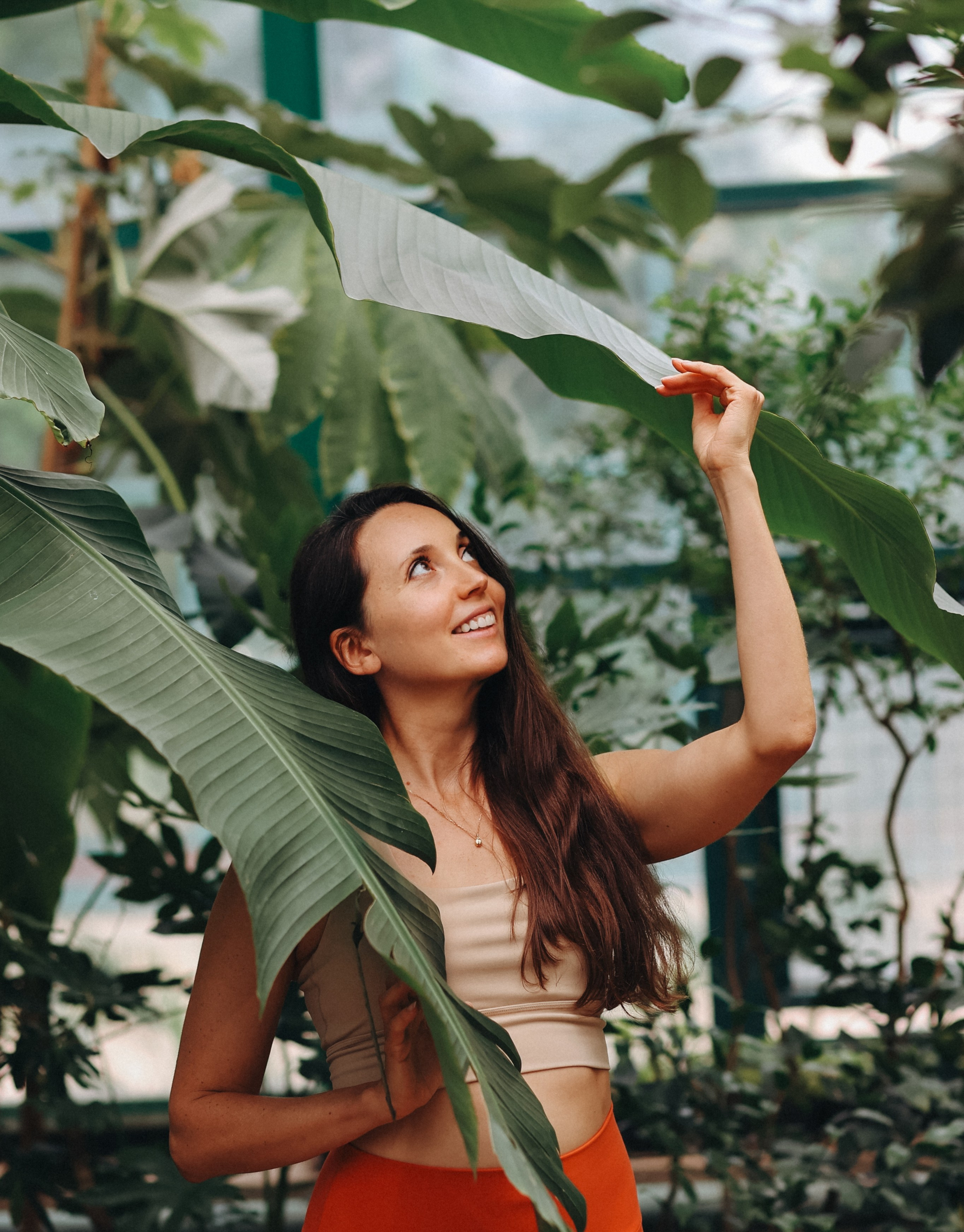Йога. Гортензии. Тропики в Аптекарском огороде. Портретный фотограф Москва