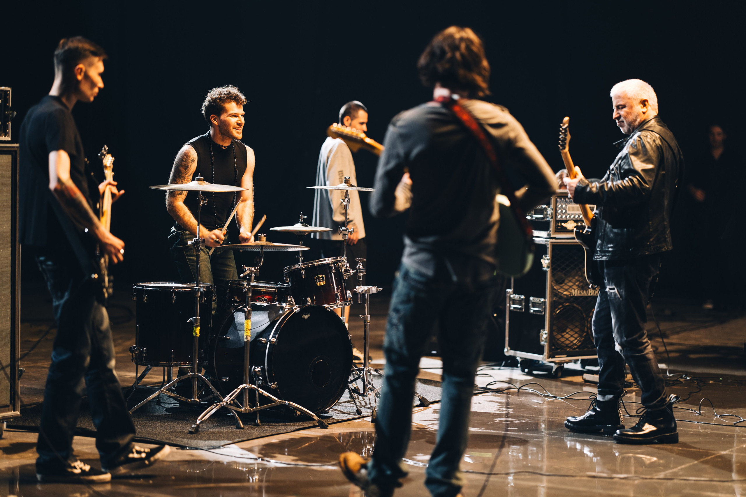 Soso Pavliashvili & Leo Kandelaki backstage, Moscow, Russia. Anna Atayan Photographer