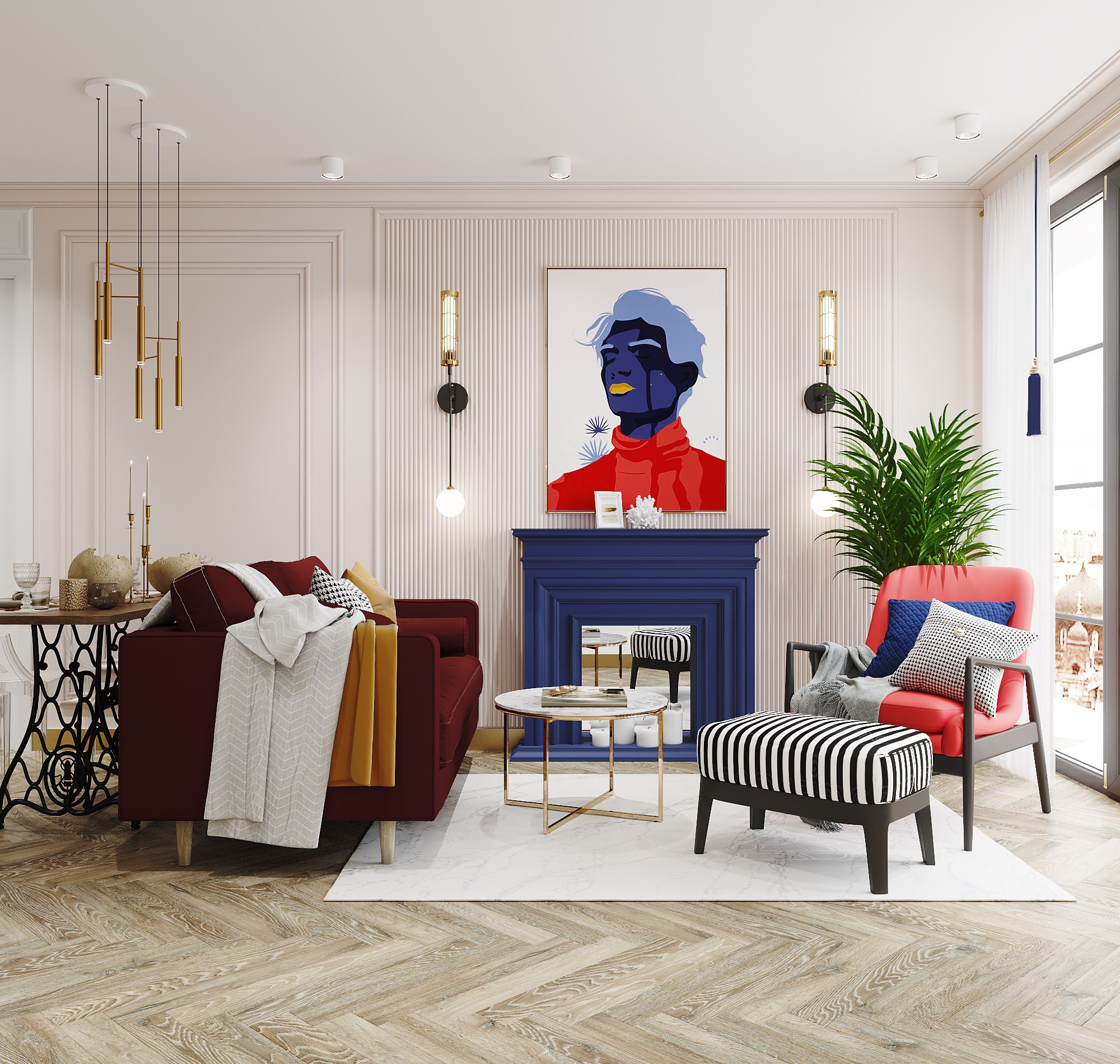 Квартира для девушки. Москва. Дизайнер интерьера Троилова Арина