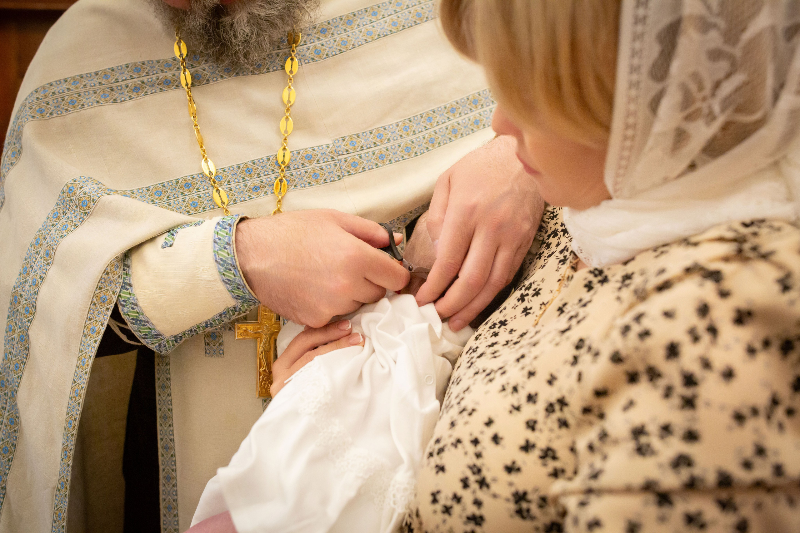 Крещение Веры. Храм преподобного Саввы Сторожевского. Семейный и детский фотограф Анна Петракова