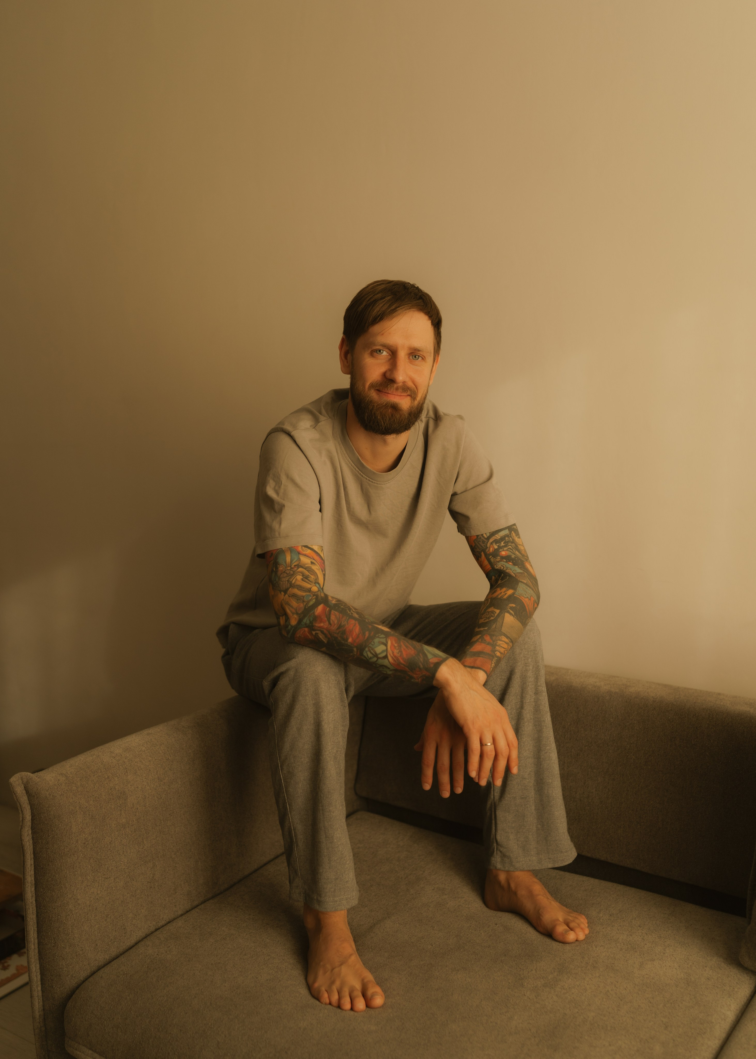 Катя и Андрей | домашняя. Фотограф в Новосибирске Диана Ильиных