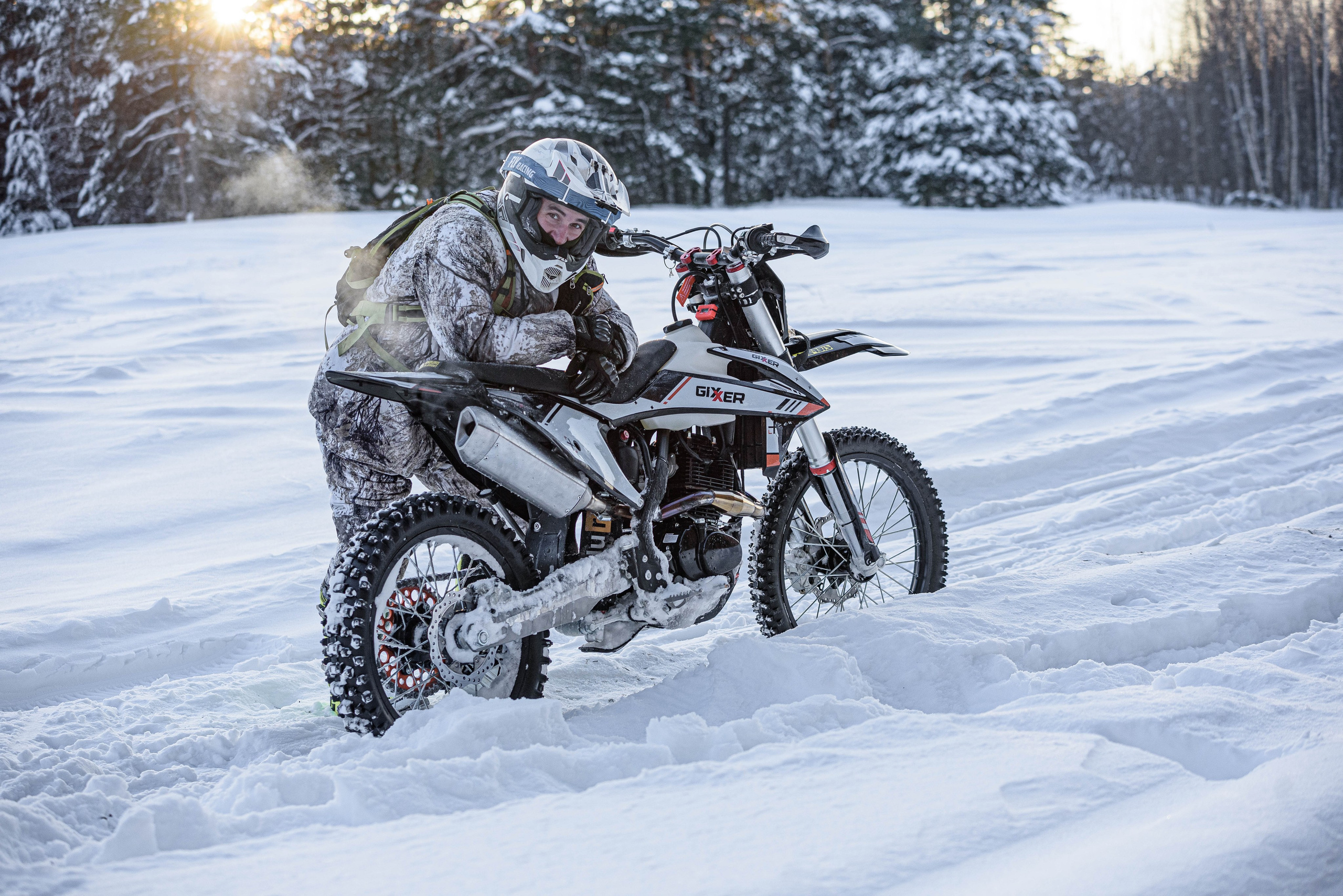 Дима. Зимний прохват. Мотофотограф в Нижнем Новгороде Динара Зуйкова