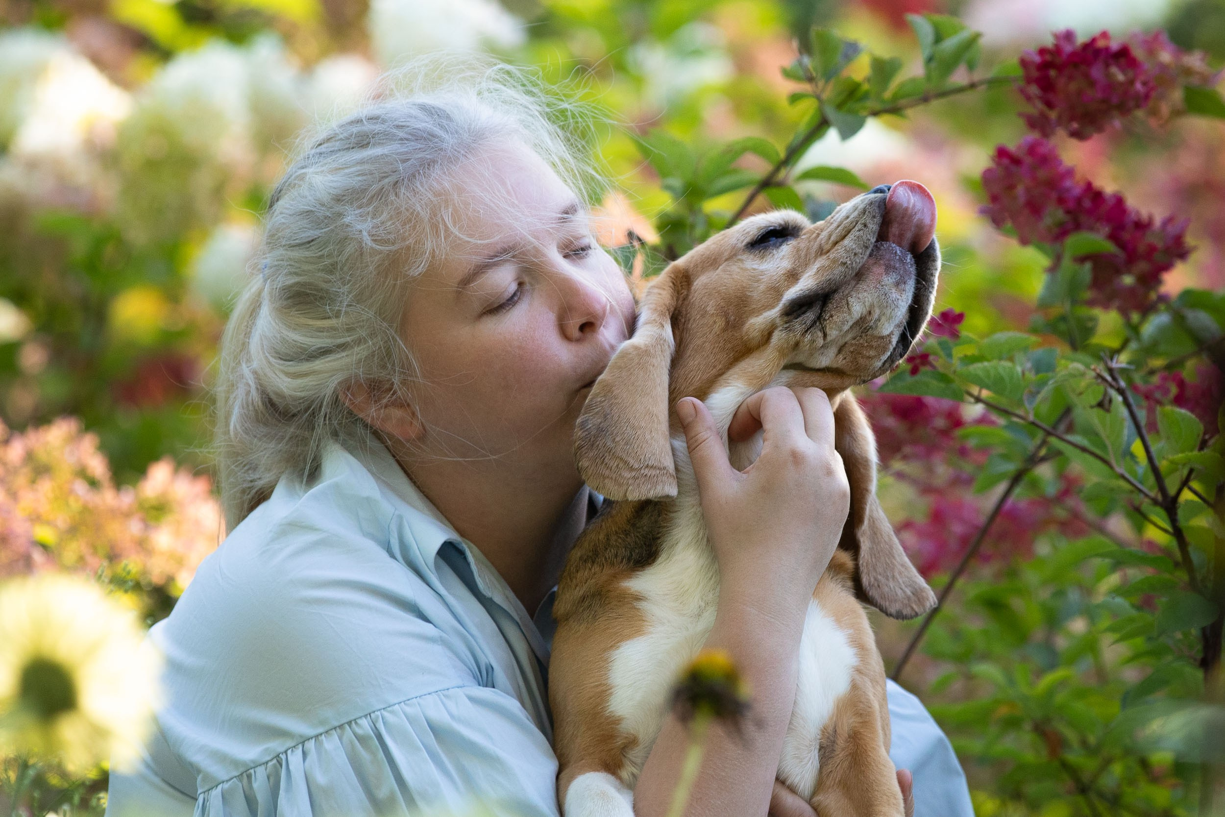 Фотопрогулка с Татьяной и биглем Евой. Фотограф-анималист в Москве и Московской области Татьяна Фролова