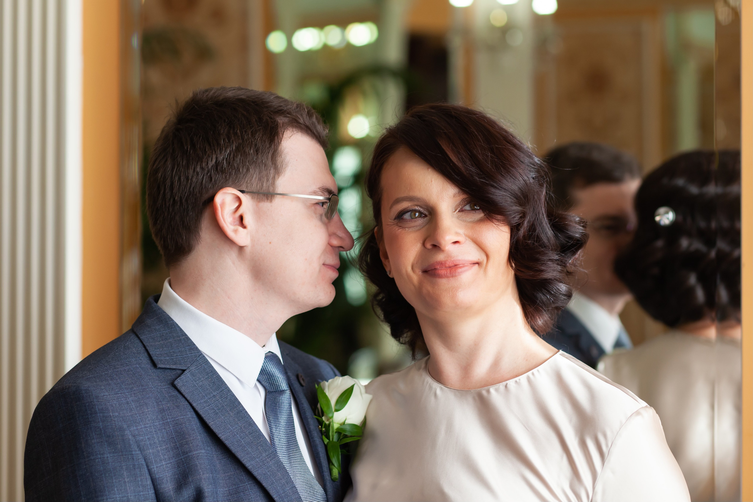 Съемка регистрации в Грибоедовском ЗАГСе. Фотографы в Москве Светлана Устинова и Сергей Грачев