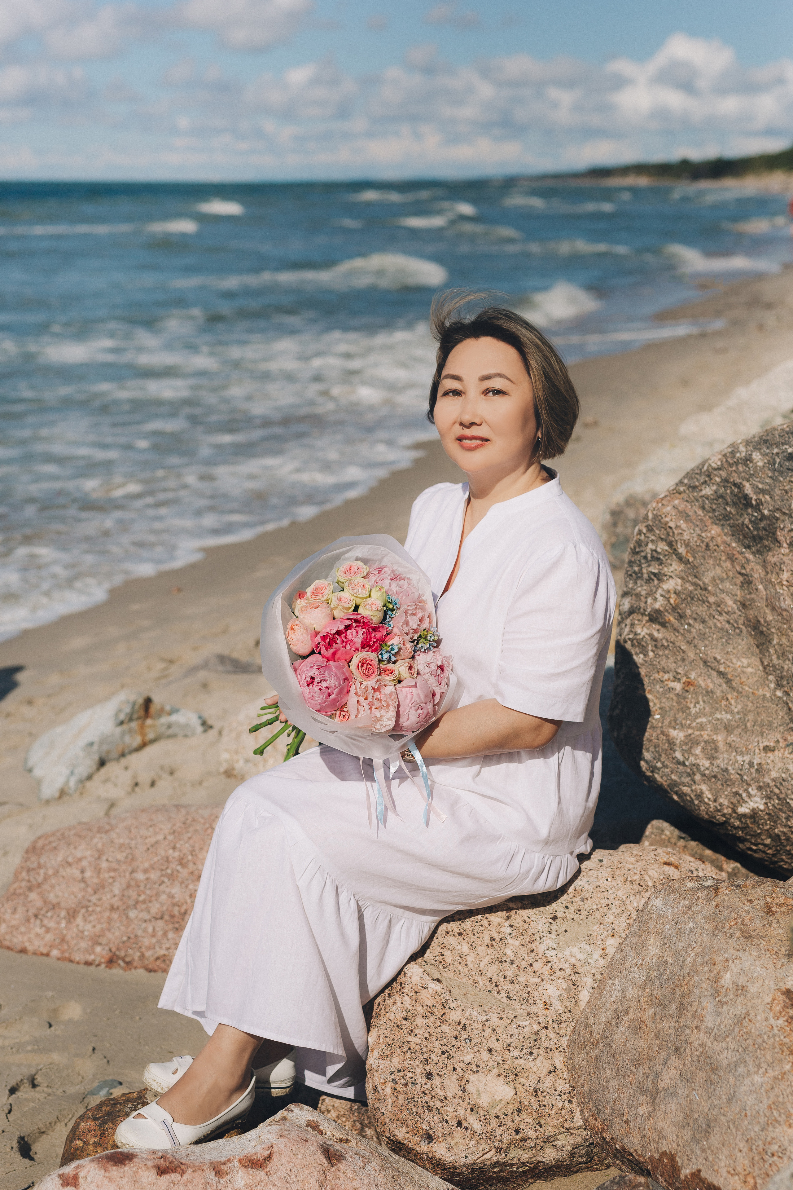 День Рождения на Балтике: Праздничная семейная съёмка для Елены. Фотограф Зеленоградск Красильникова Елена