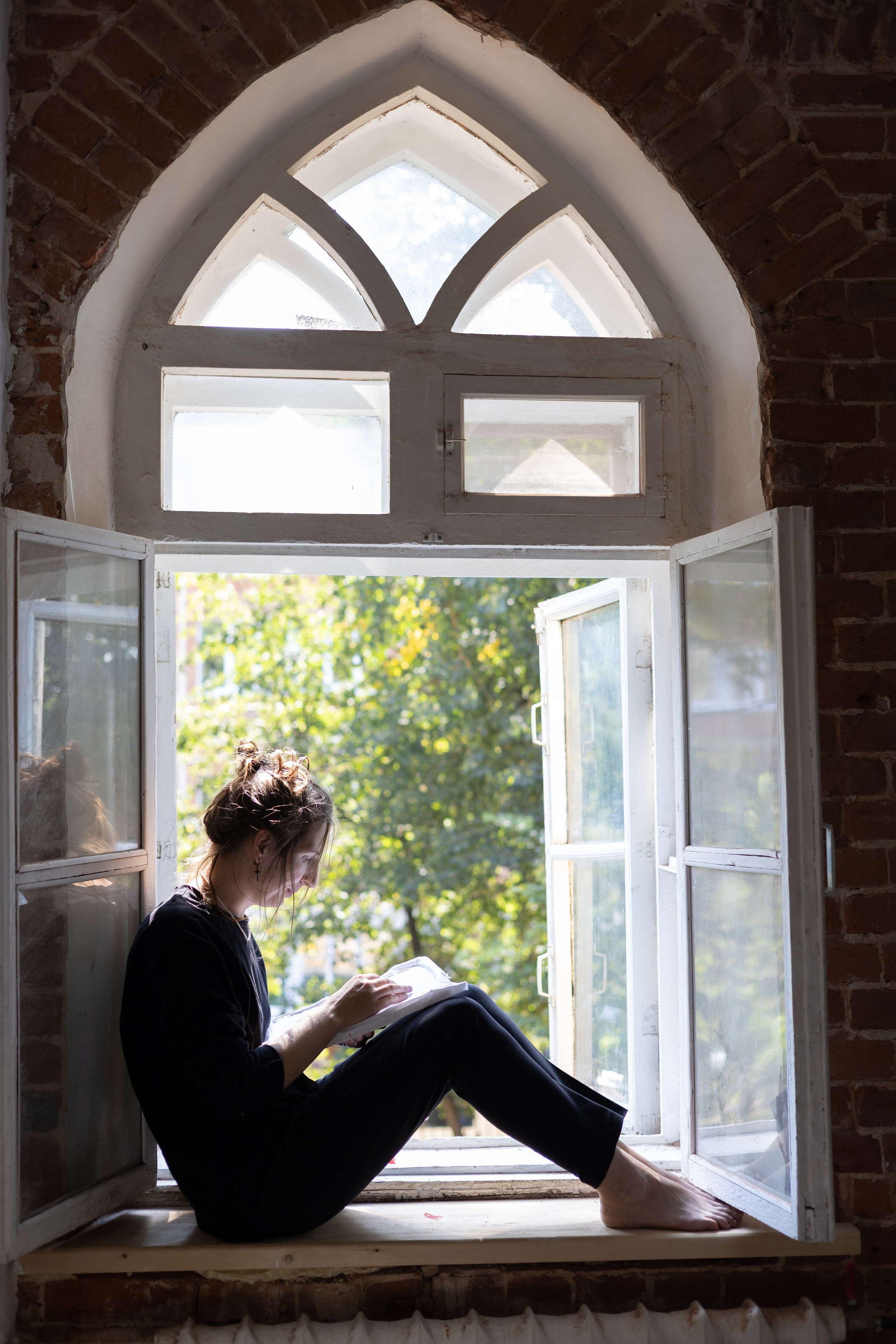 Вера и дети в мастерской. Портрет художника. Марина Лавинская Фотограф из Москвы