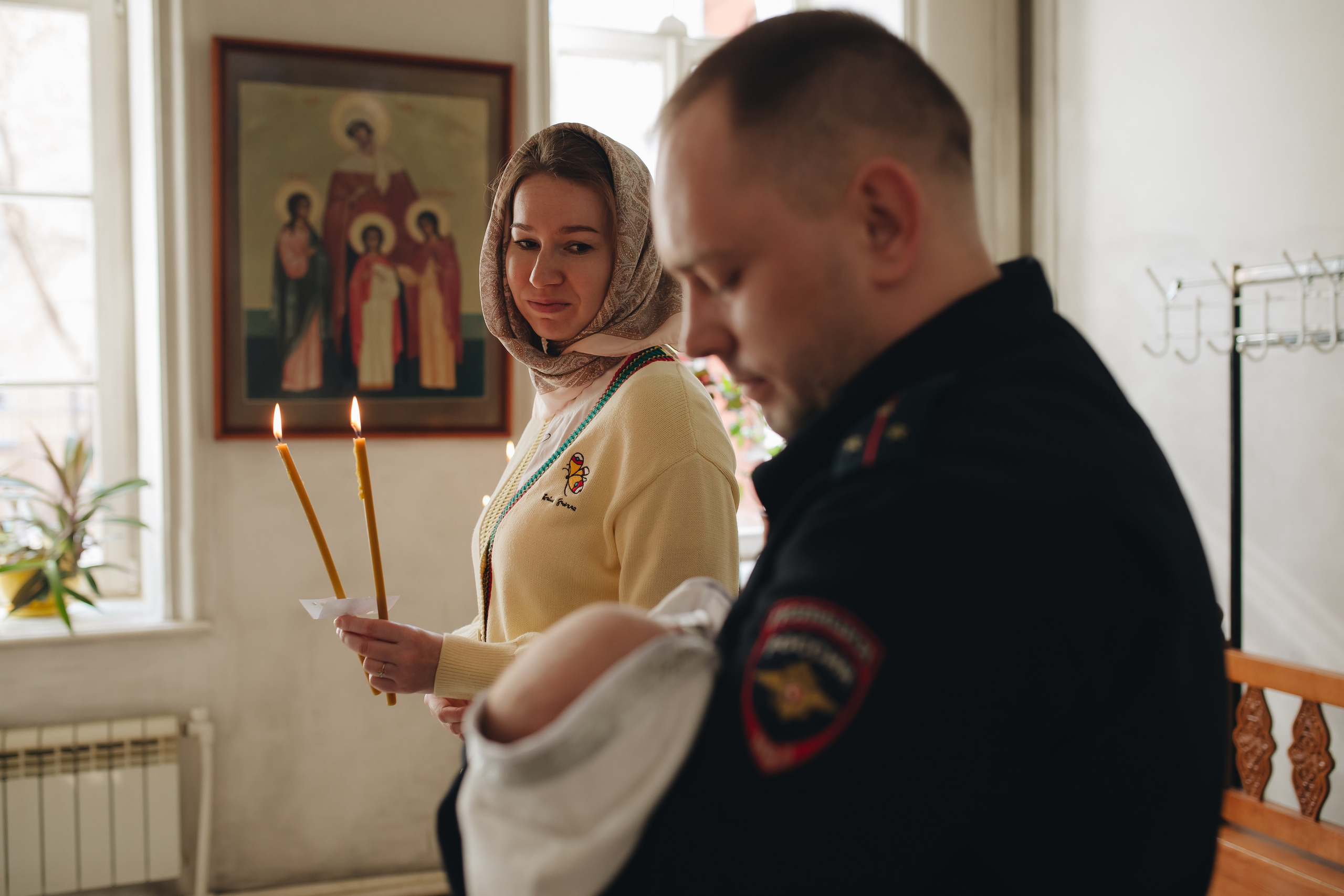 Крещение в светлом Храме. Семейный и детский фотограф в Москве Дорогова Екатерина