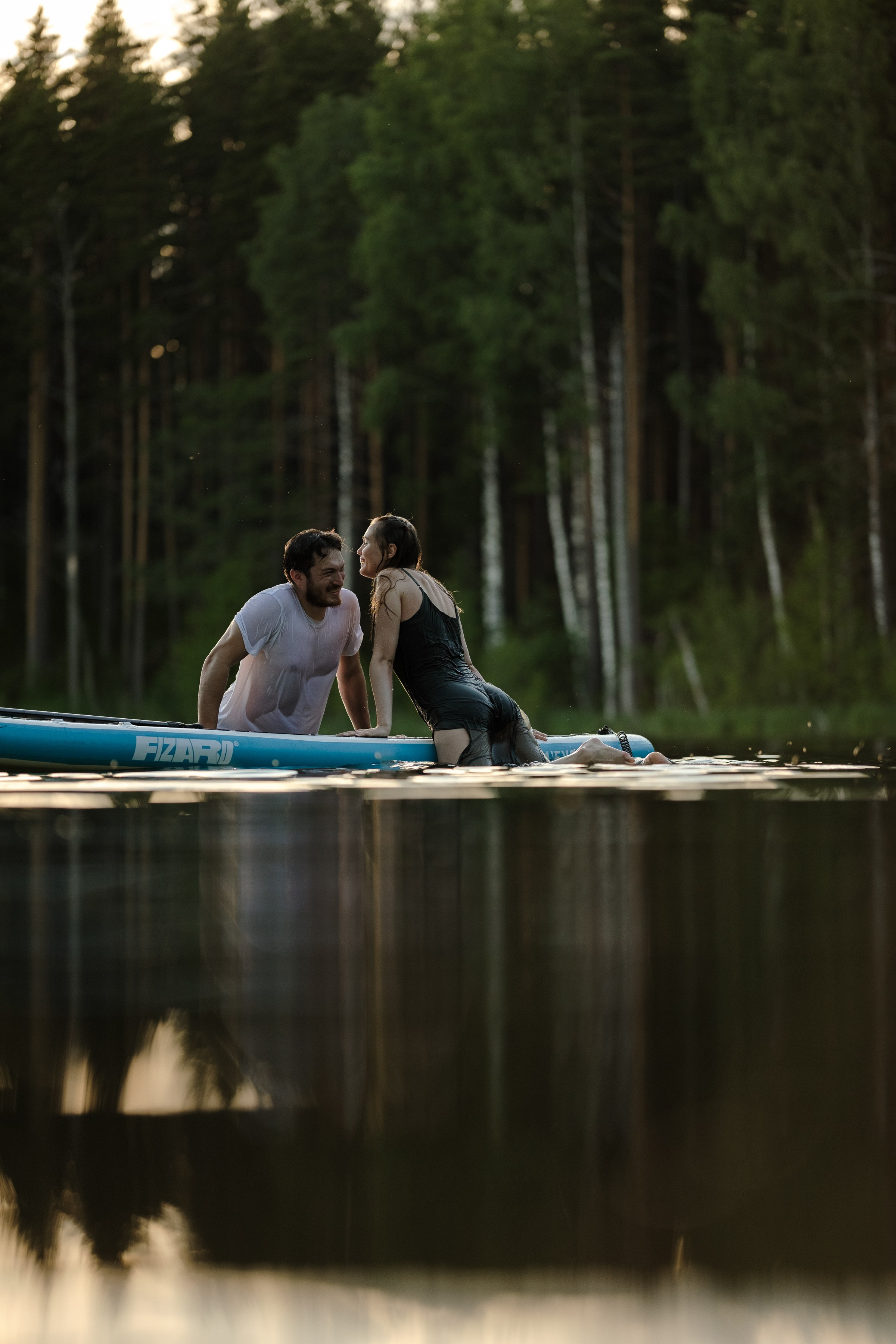 Петя и Лина, на сапах. Интерьерный фотограф и видеограф в Санкт-Петербурге Вадим Балбашевский