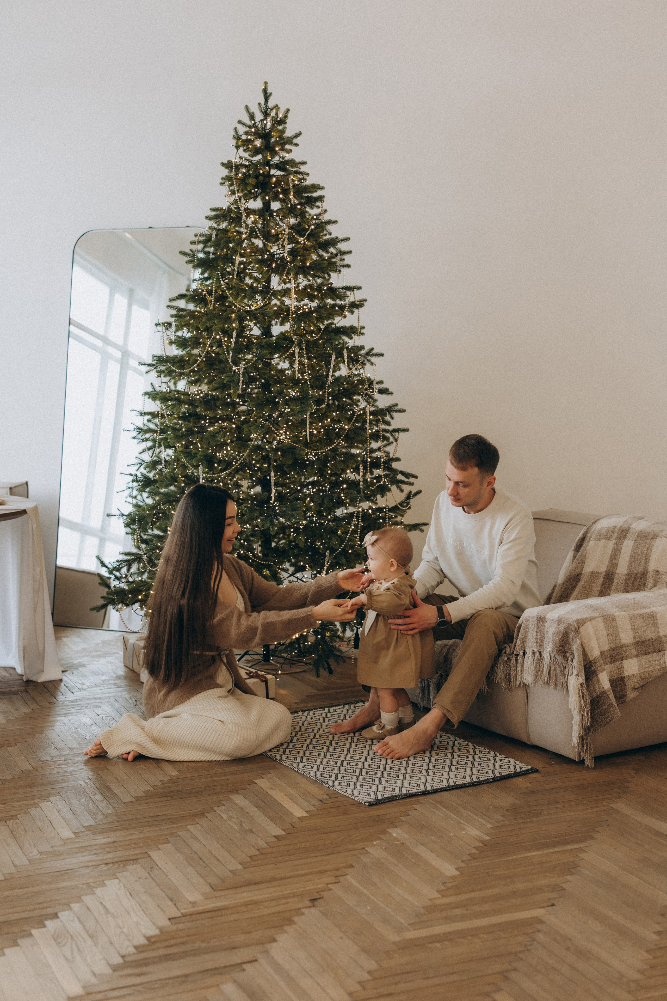 Семейная новогодняя фотосессия. Фотограф Москва Виктория-Антуанетта