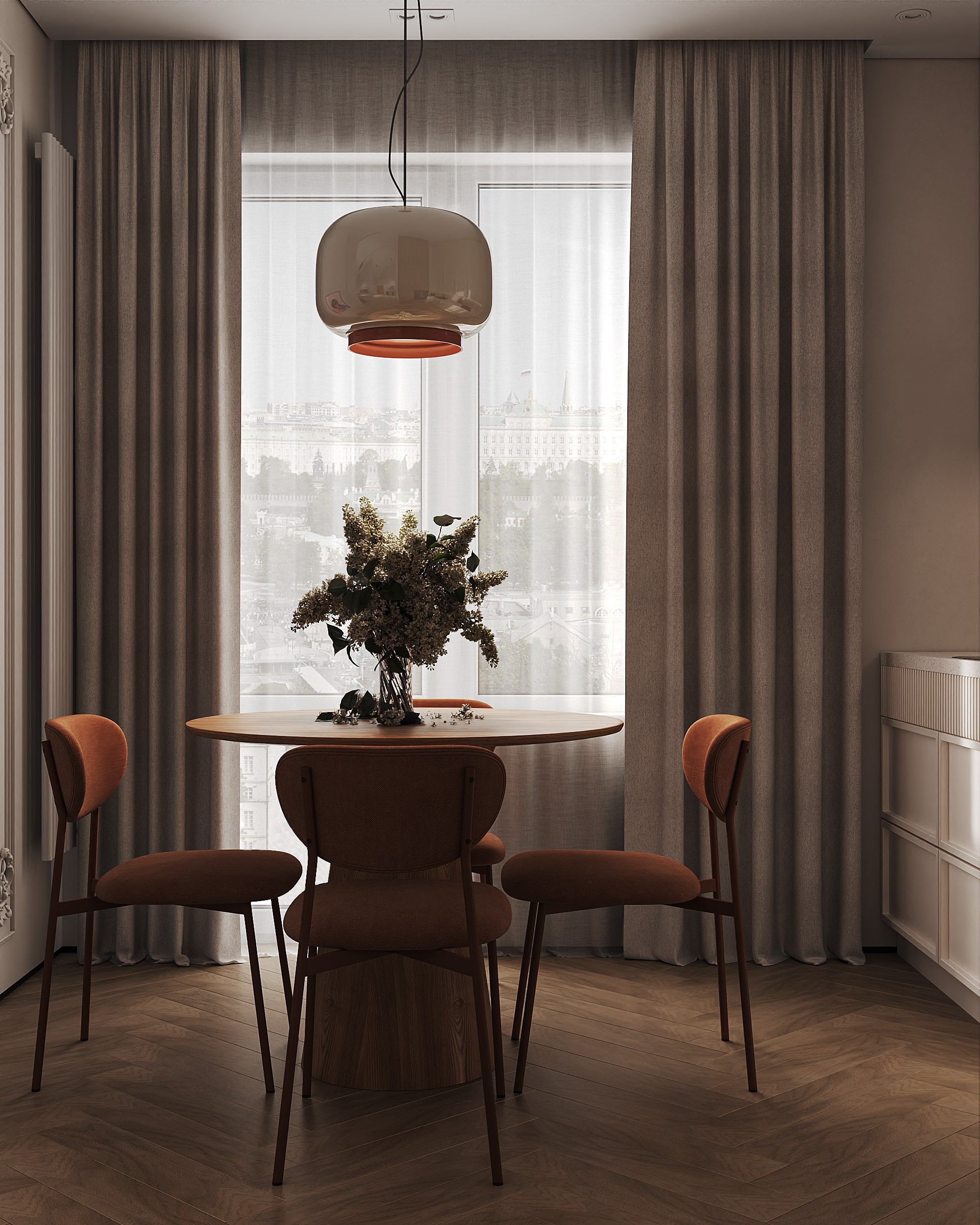 Яркая, сочная и уютная 1-комнатная квартира 🧡