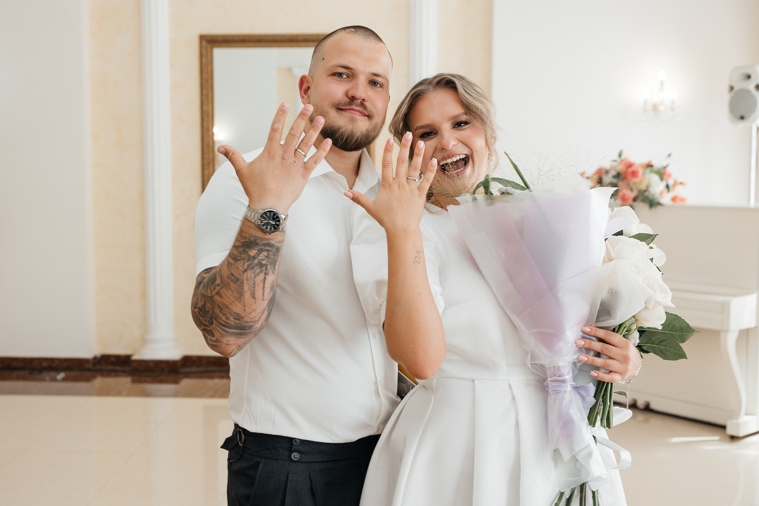 ЗАГС + прогулка. СВАДЕБНЫЙ ФОТОГРАФ ЕВГЕНИЯ МОДИНА Ярославль